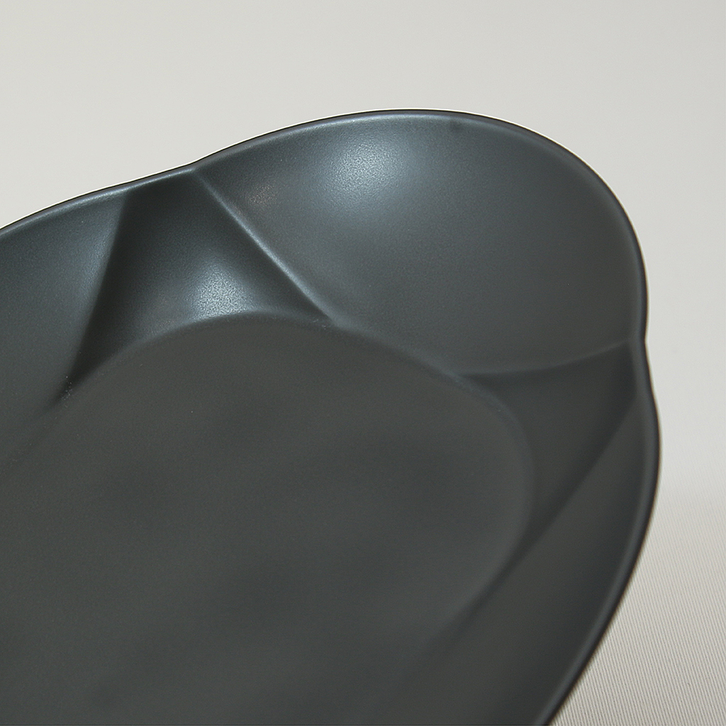 【r45° ブラック】カップ ボウル オーバルプレート 新生活応援セット*オンラインショップ限定*2