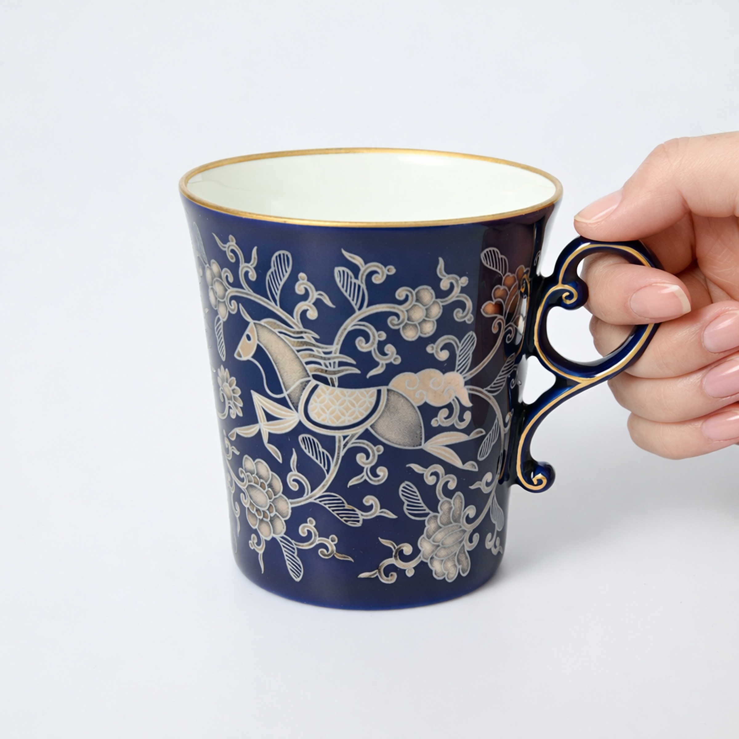 【ルリ唐草馬】マグカップ6