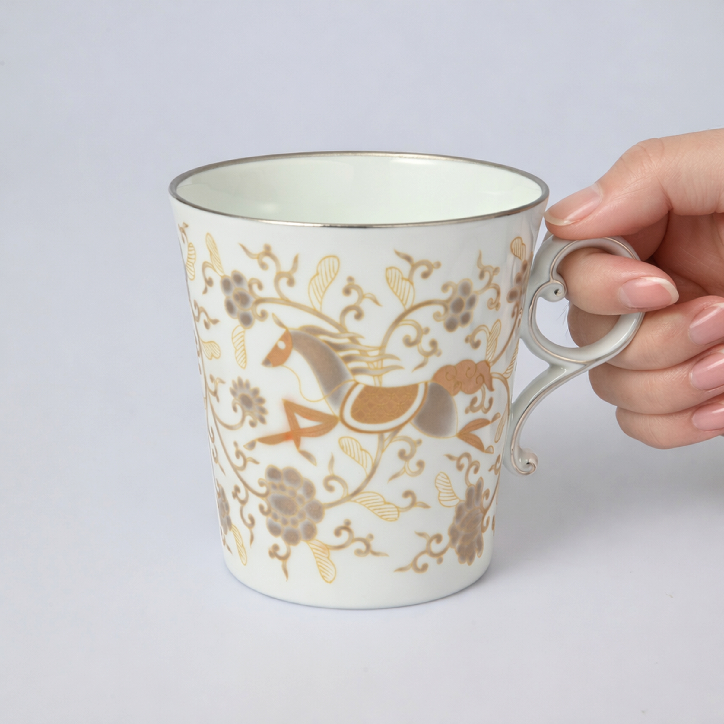 【唐草馬】マグカップ6