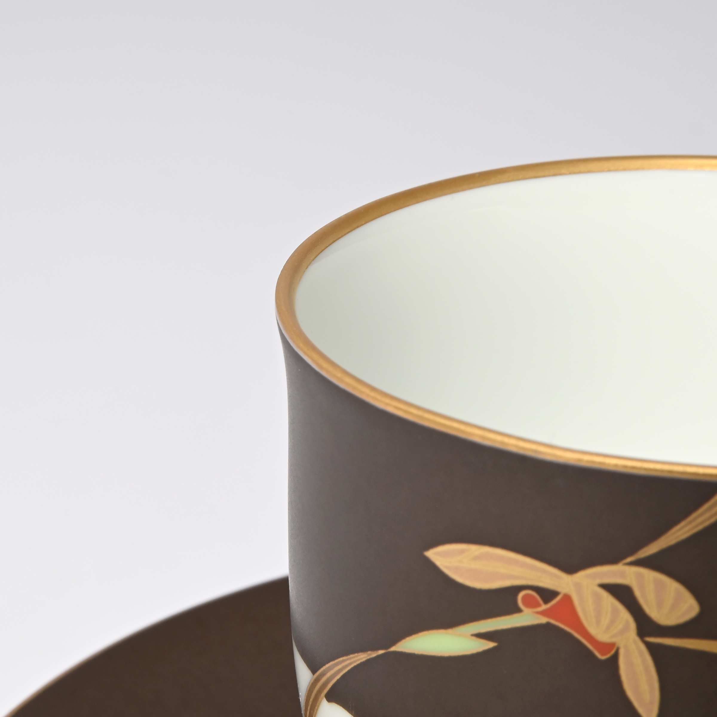 【オーキッドノワール】コーヒーカップ＆ソーサー4