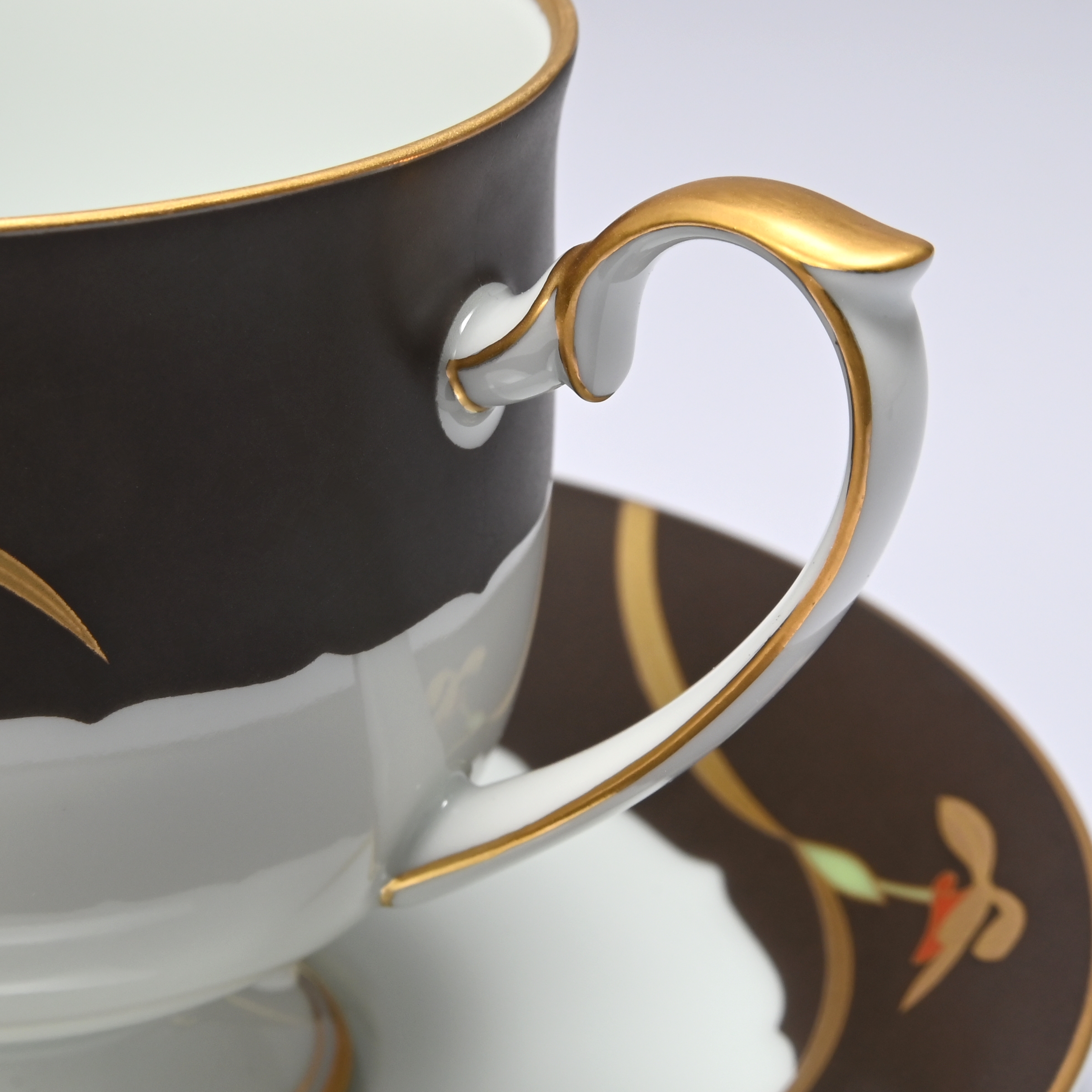 【オーキッドノワール】コーヒーカップ＆ソーサー5