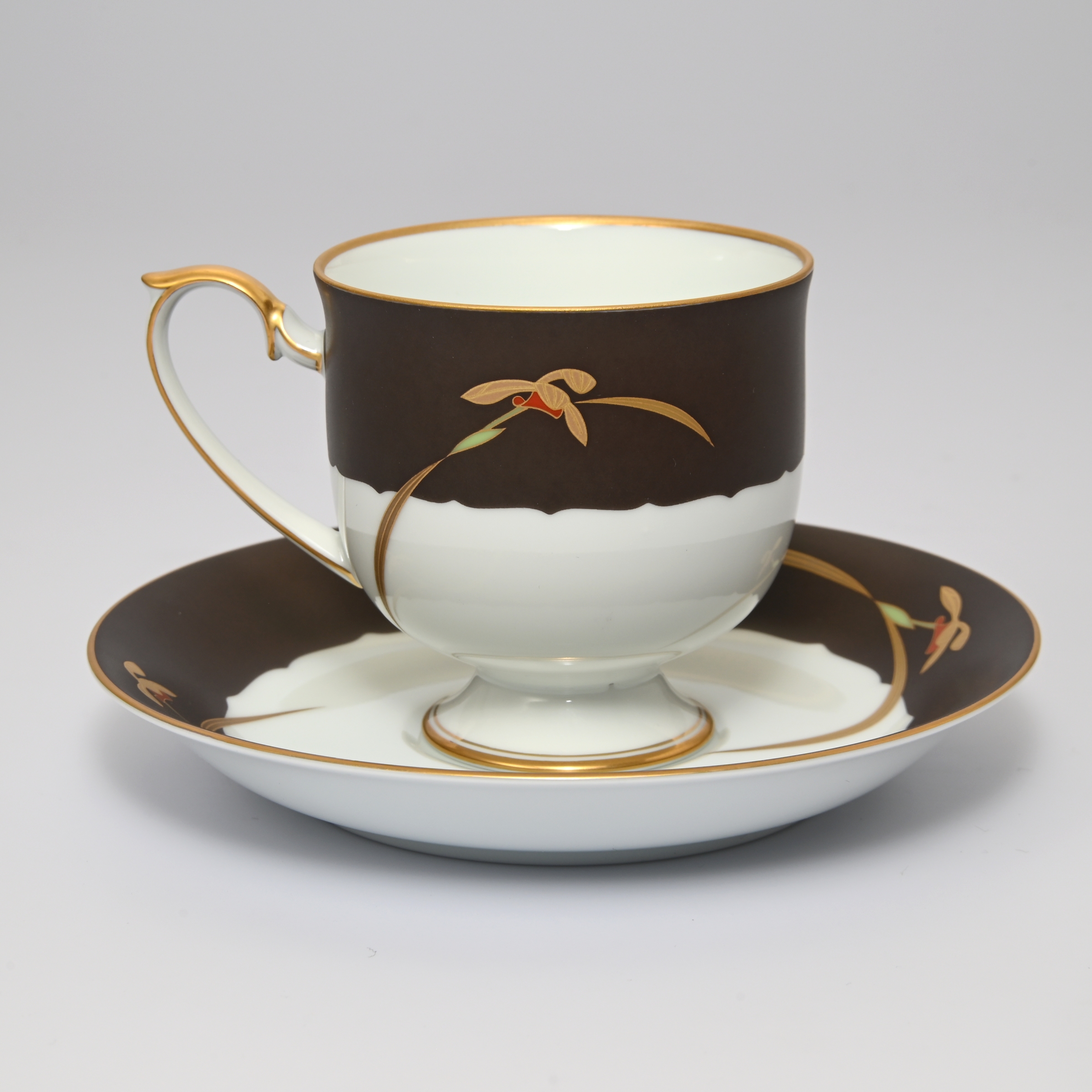 【オーキッドノワール】コーヒーカップ＆ソーサー8