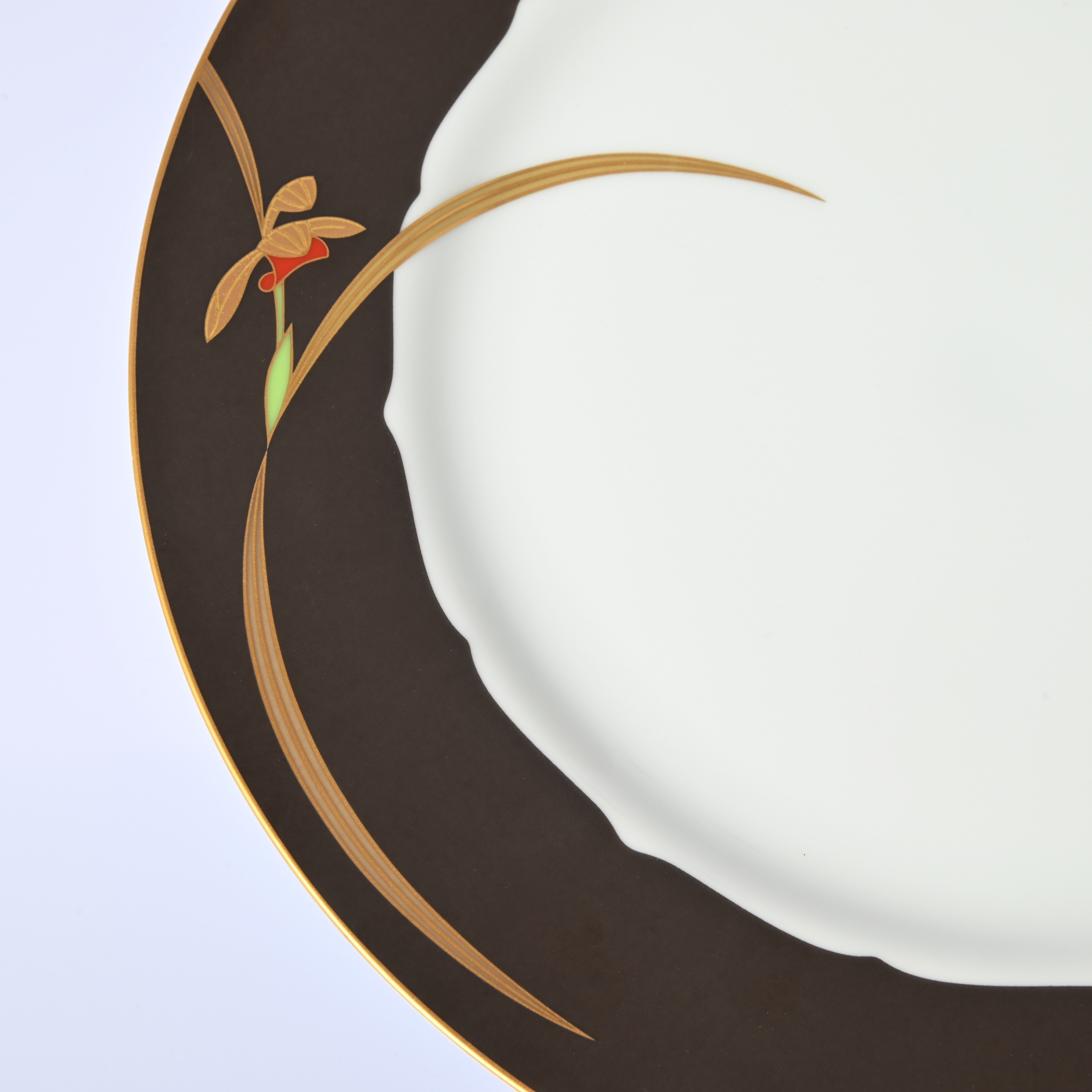 【オーキッドノワール】ディナー皿（径26cm）2