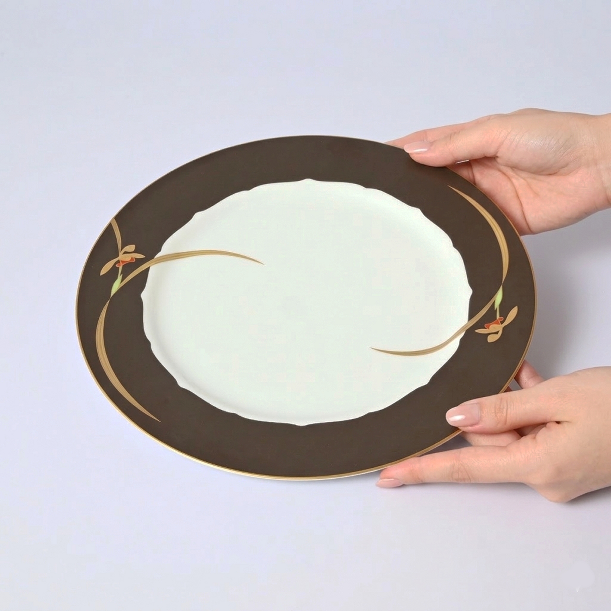 【オーキッドノワール】ディナー皿（径26cm）6