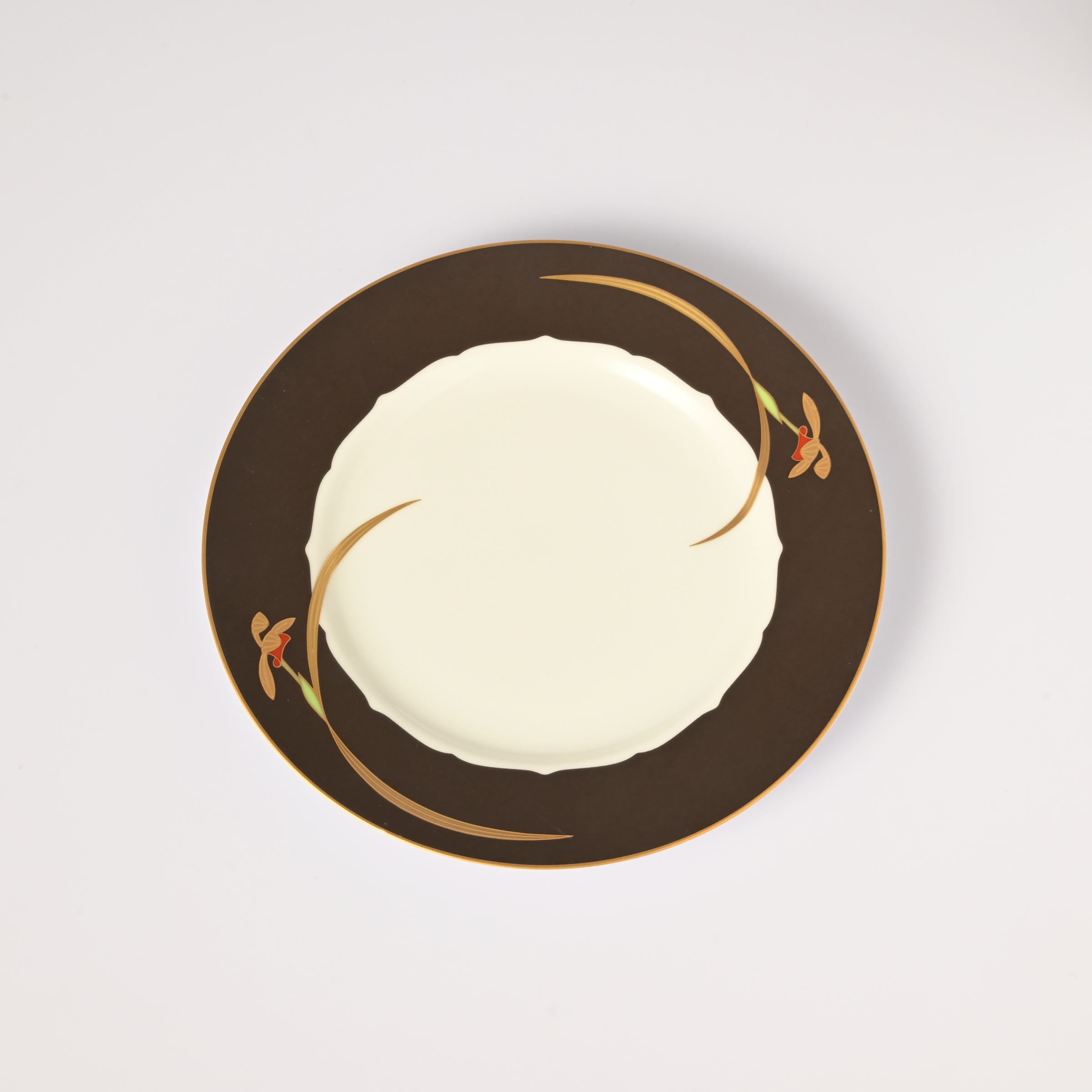 【オーキッドノワール】ケーキ皿（径19.5cm）1