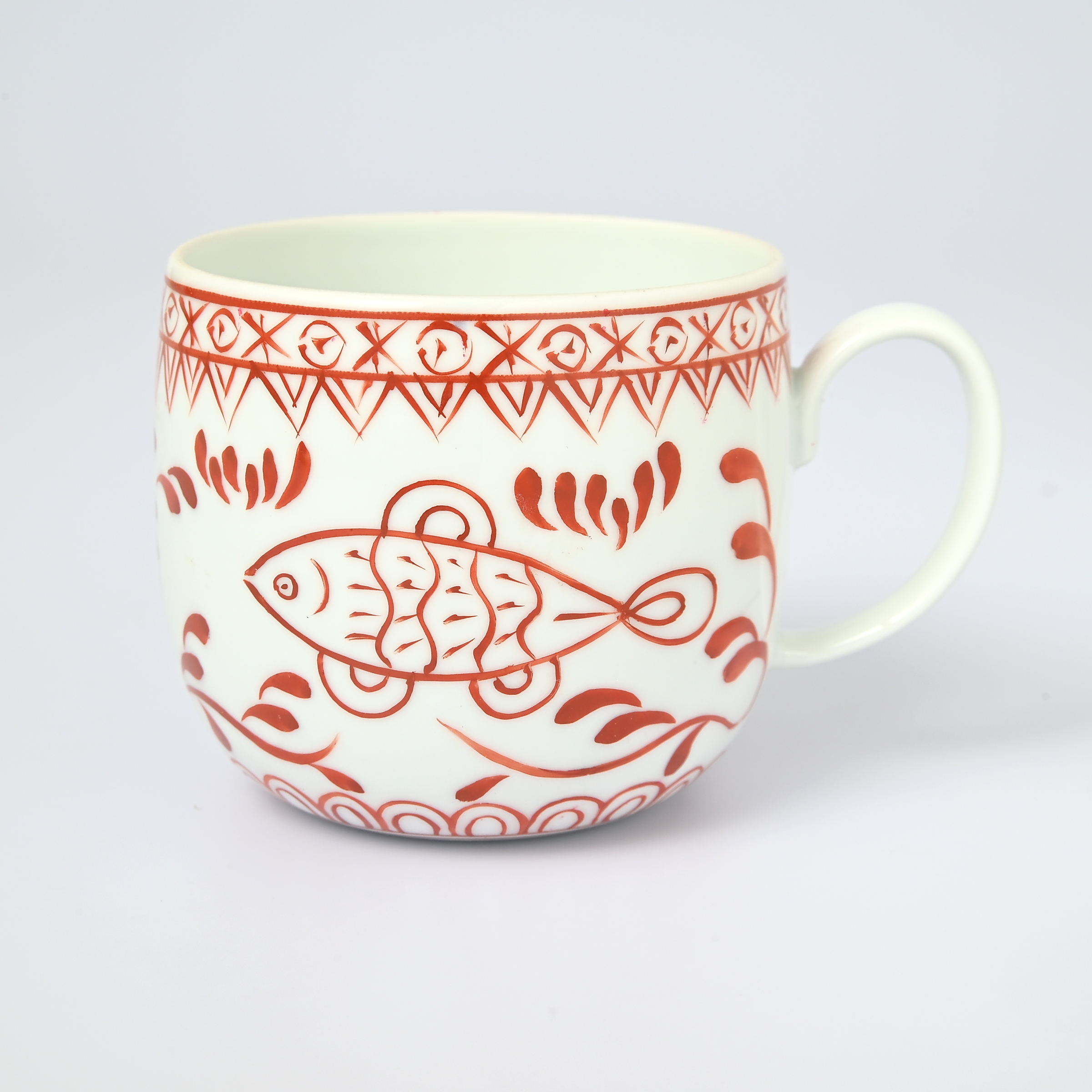 【魚鳥文】マグカップ（口径8cm）*直営店・オンラインショップ限定商品*