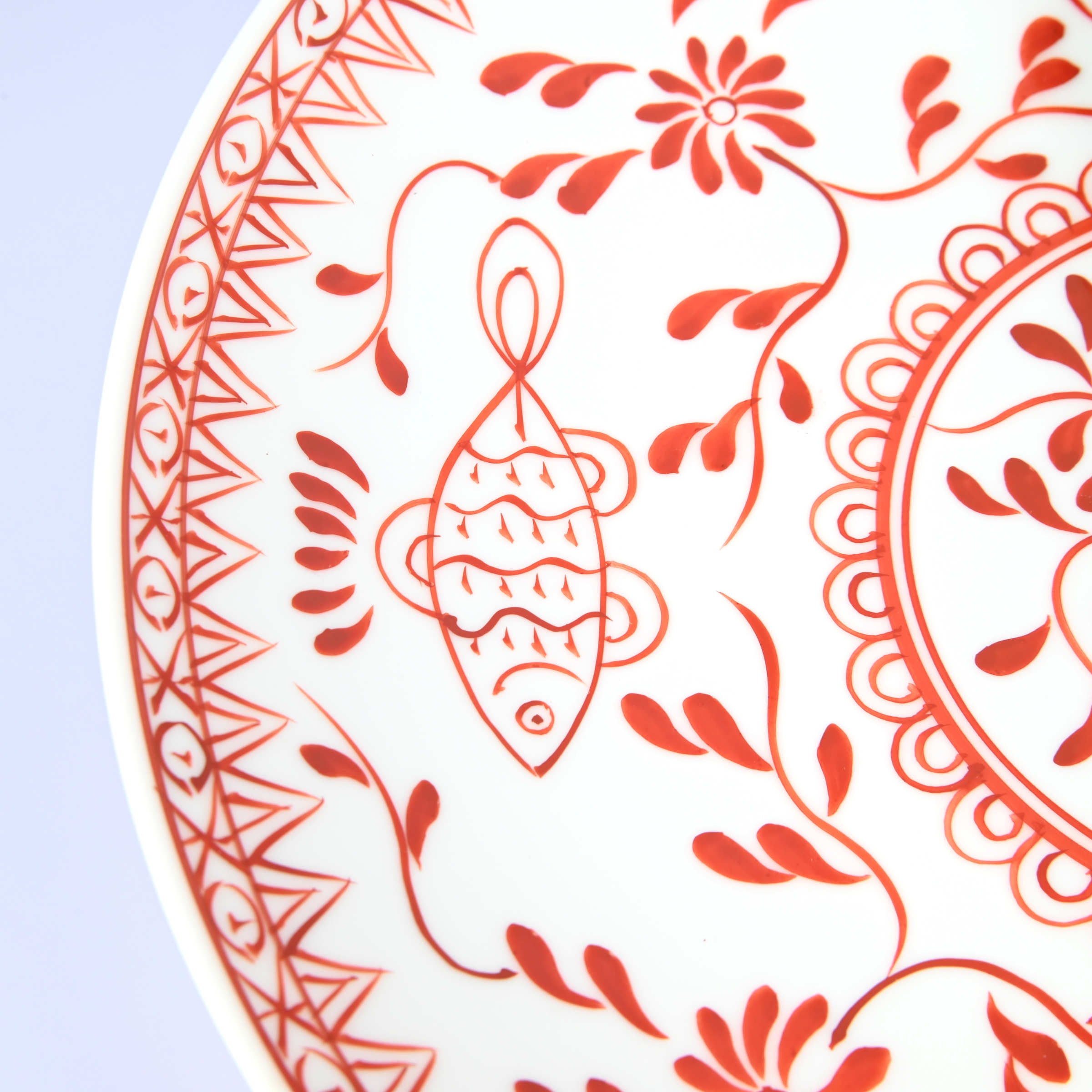 【魚鳥文】盛り皿（径25cm）*直営店・オンラインショップ限定商品*3