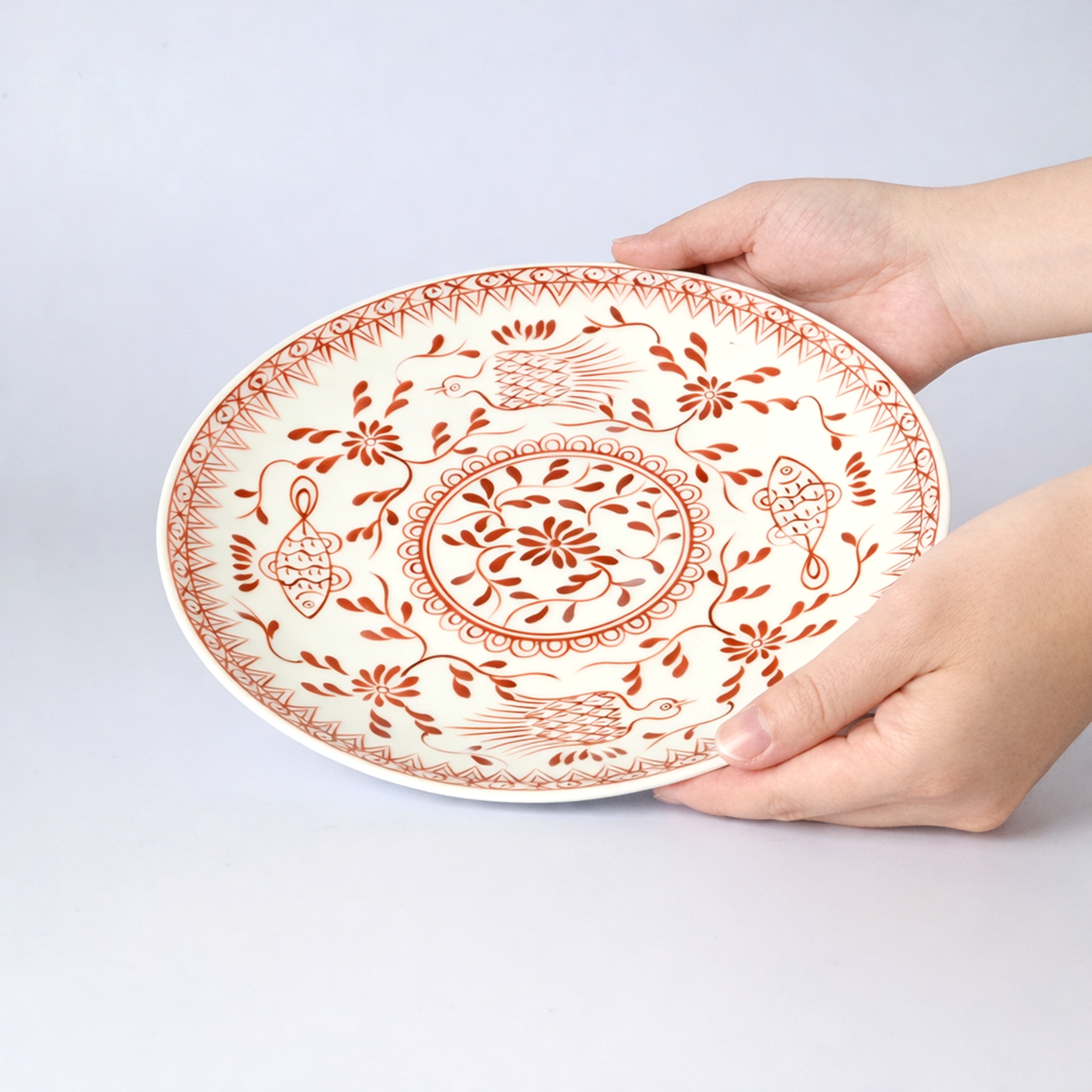 【魚鳥文】盛り皿（径25cm）*直営店・オンラインショップ限定商品*7