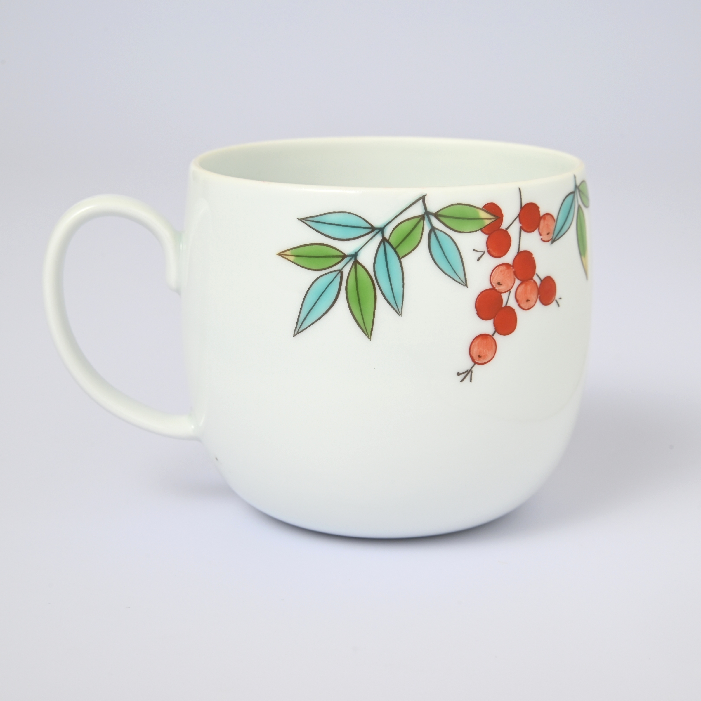 【色絵南天】マグカップ（口径8cm）*直営店・オンラインショップ限定商品*2