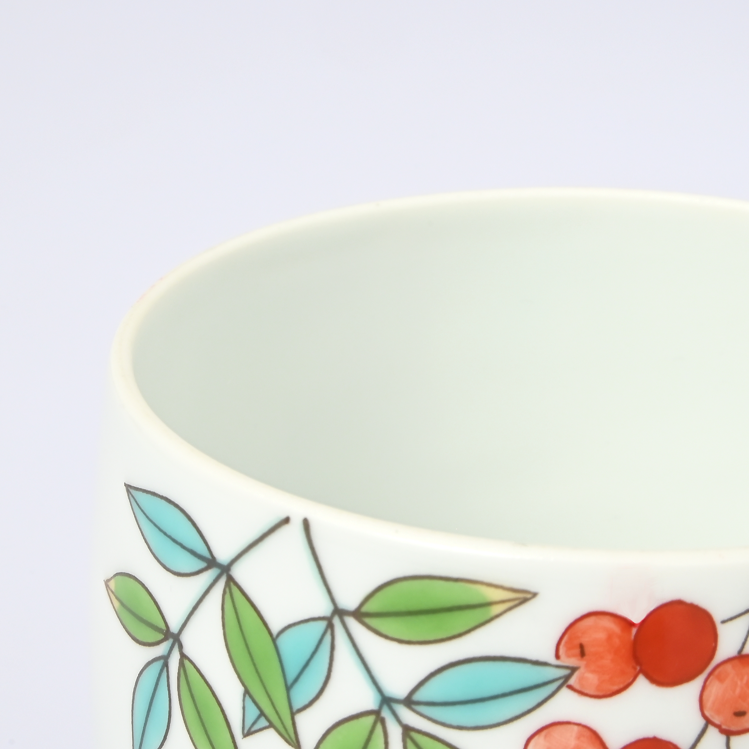 【色絵南天】マグカップ（口径8cm）*直営店・オンラインショップ限定商品*3