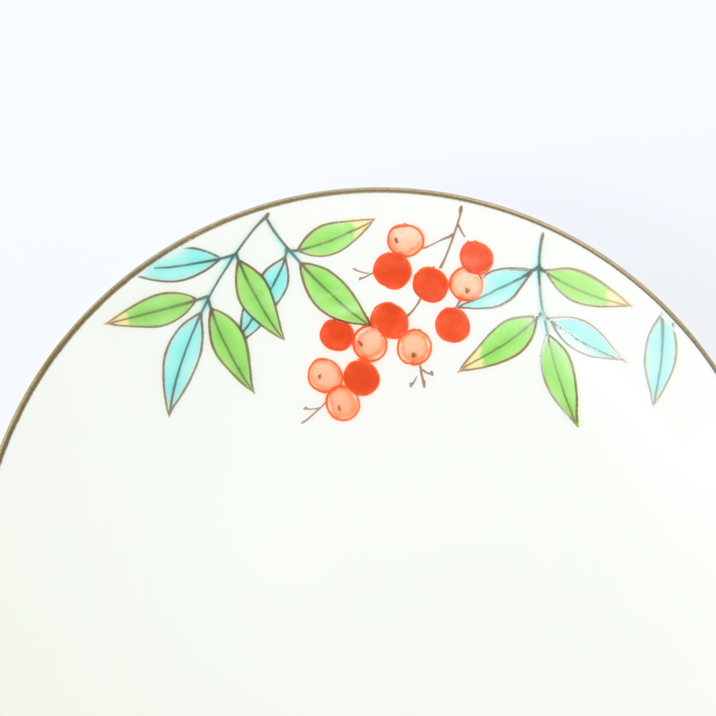 【色絵南天】小皿（径13cm）*直営店・オンラインショップ限定商品*2