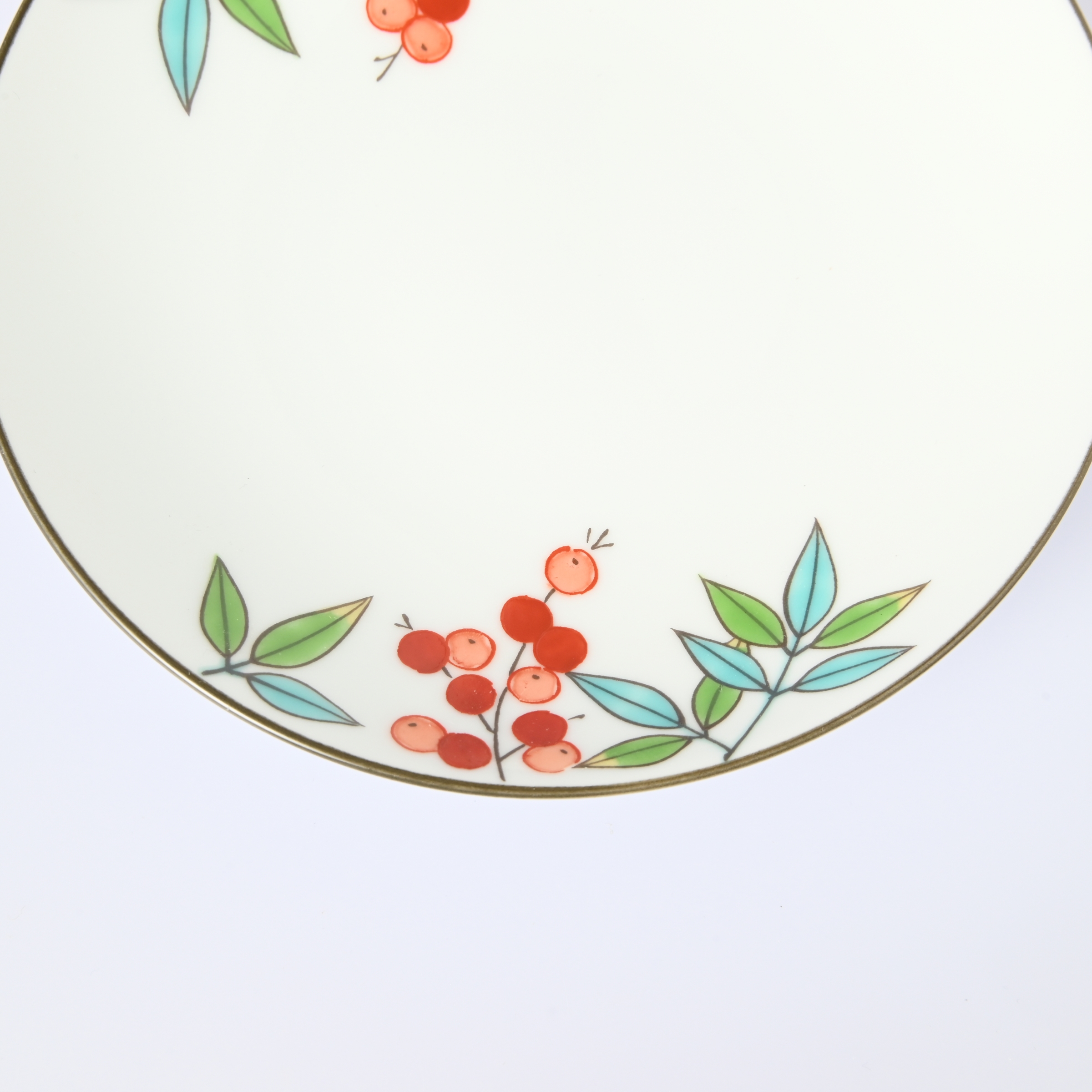 【色絵南天】小皿（径13cm）*直営店・オンラインショップ限定商品*3