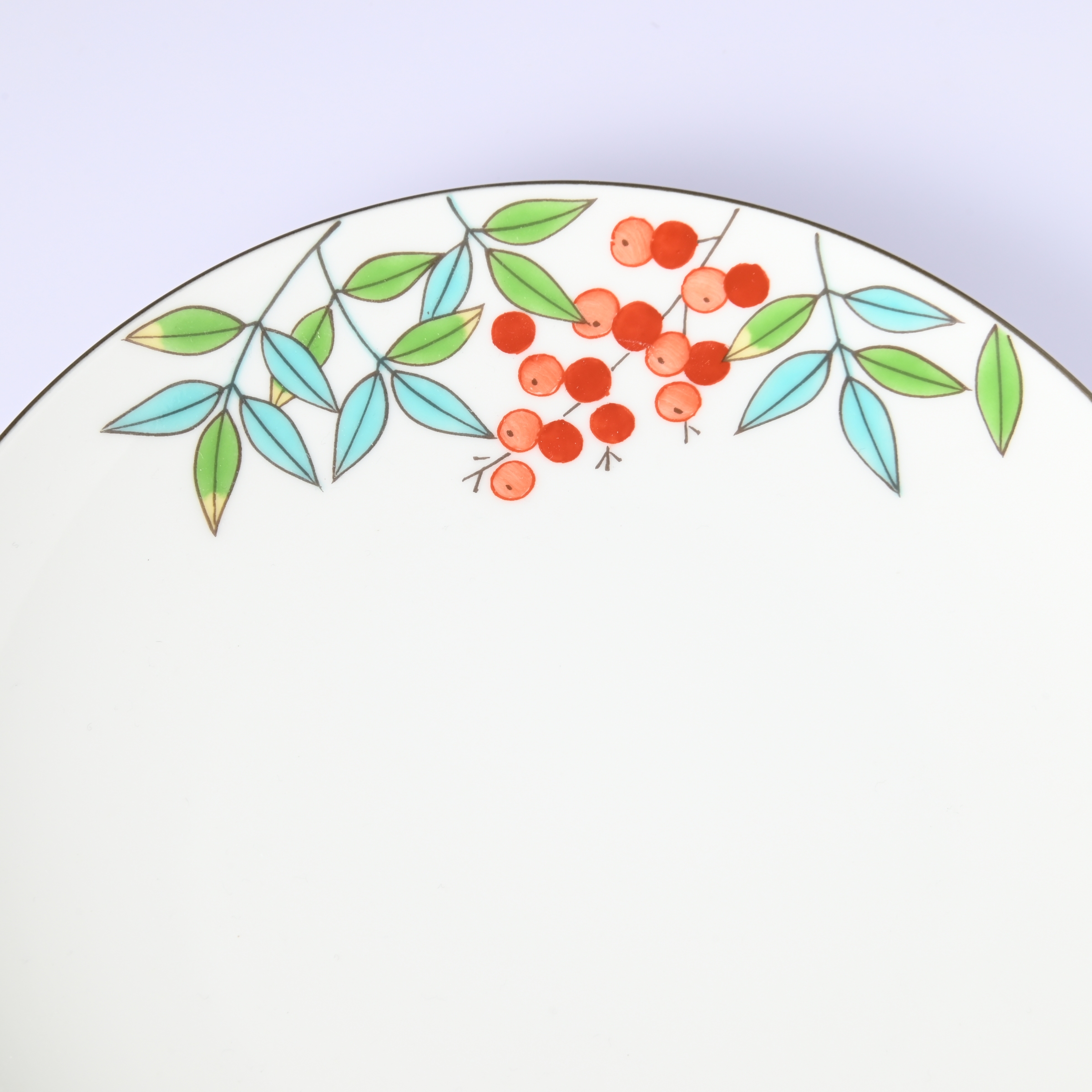 【色絵南天】中皿（径17cm）*直営店・オンラインショップ限定商品*2