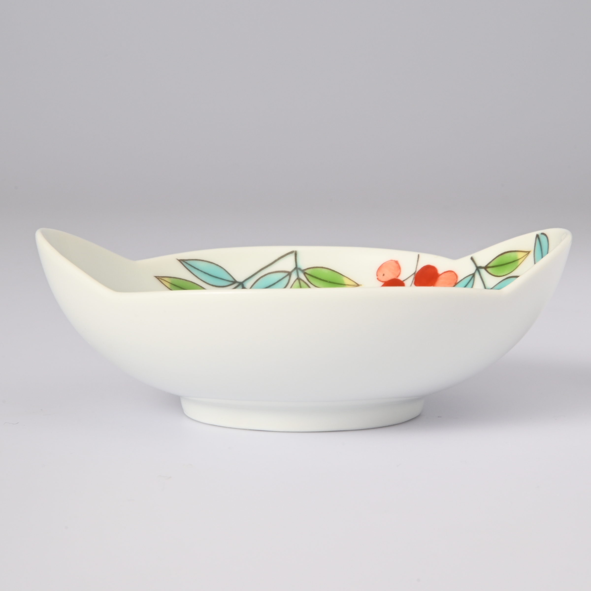 【色絵南天】福型小皿（長径9.5cm）*直営店・オンラインショップ限定商品*4