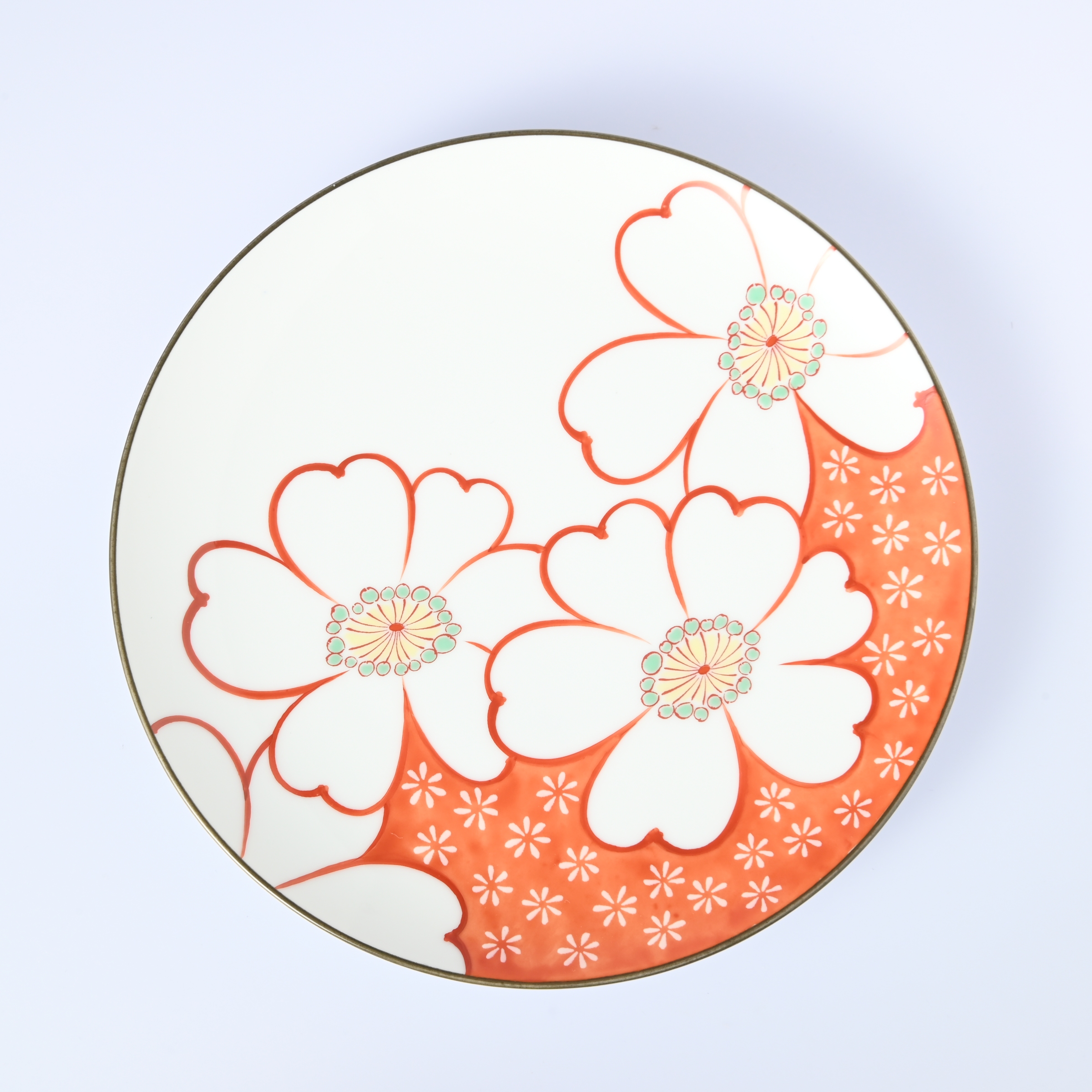 【山茶花】中皿（径17cm）*直営店・オンラインショップ限定商品*