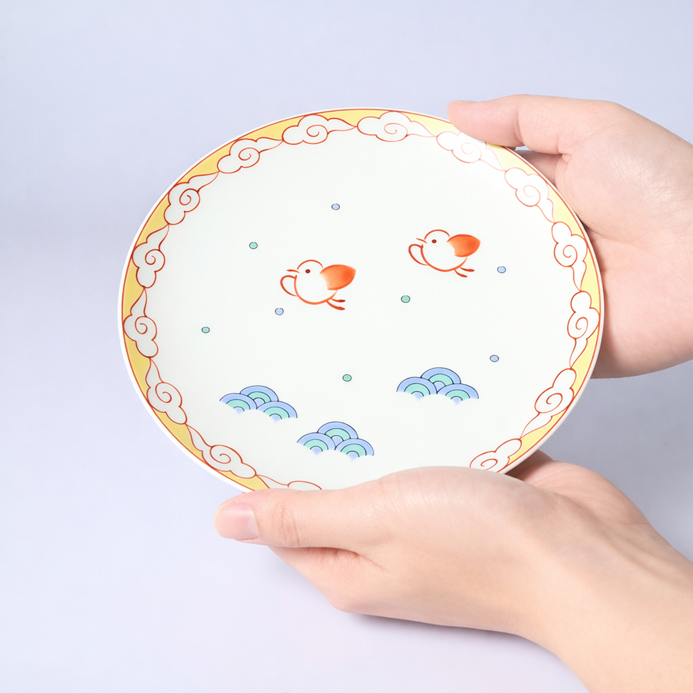 【紅羽千鳥】中皿（径17cm）*直営店・オンラインショップ限定商品*4