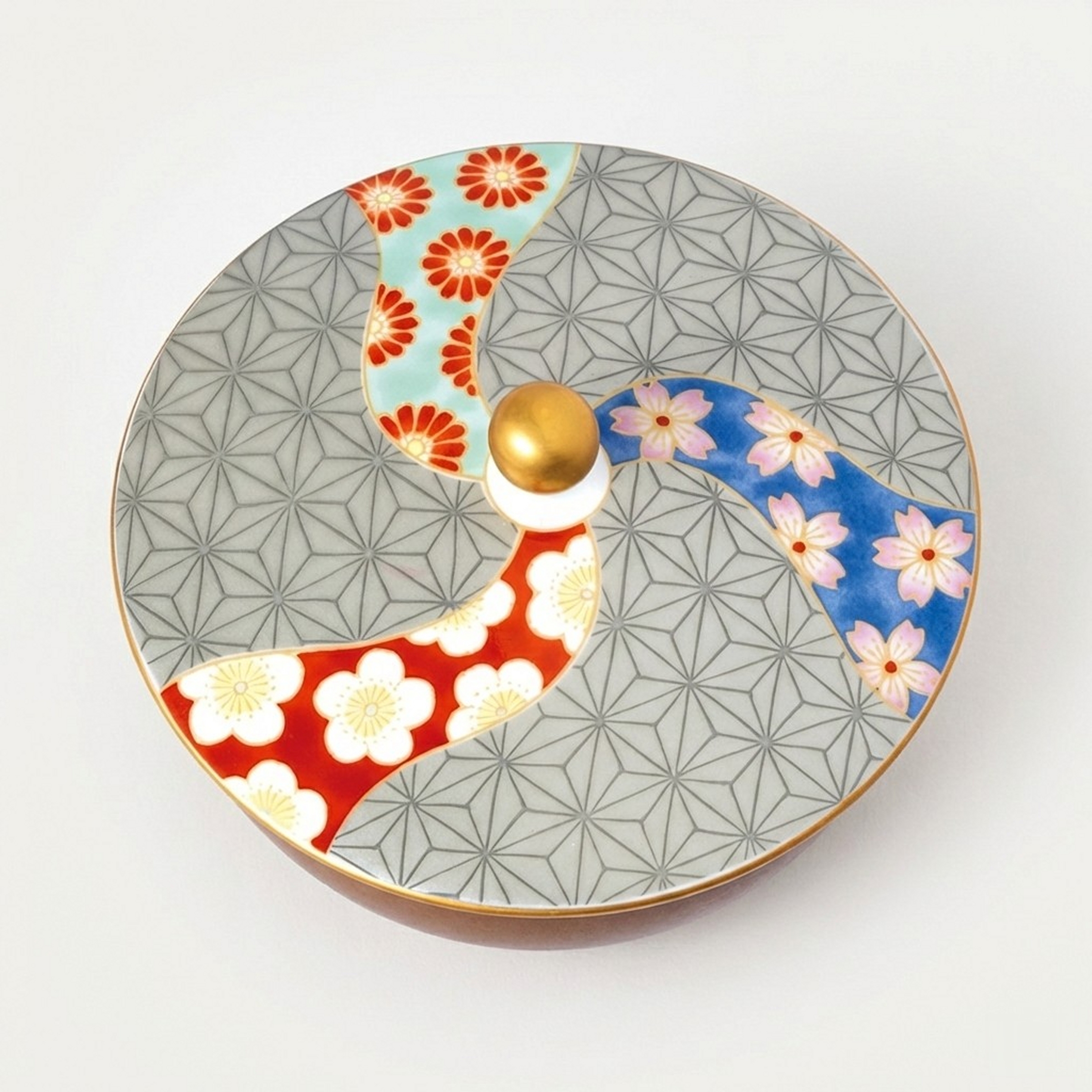 【祥瑞】蓋付湯のみ5客セット3