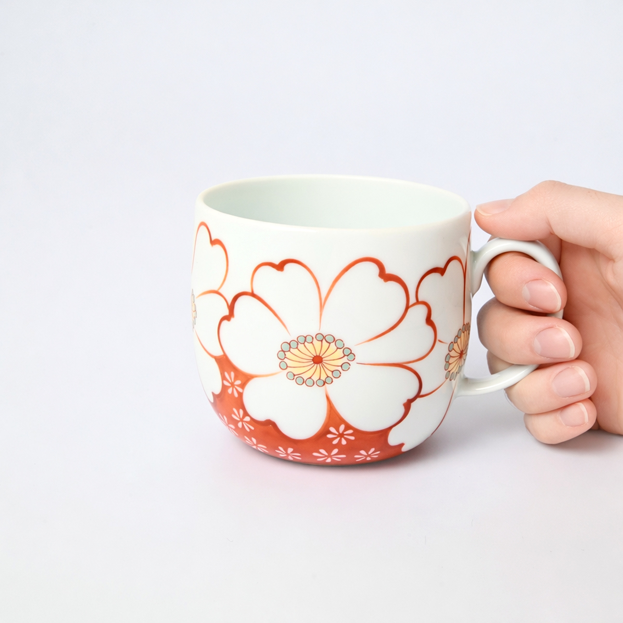 【山茶花】マグカップ（口径8cm）*直営店・オンラインショップ限定商品*5