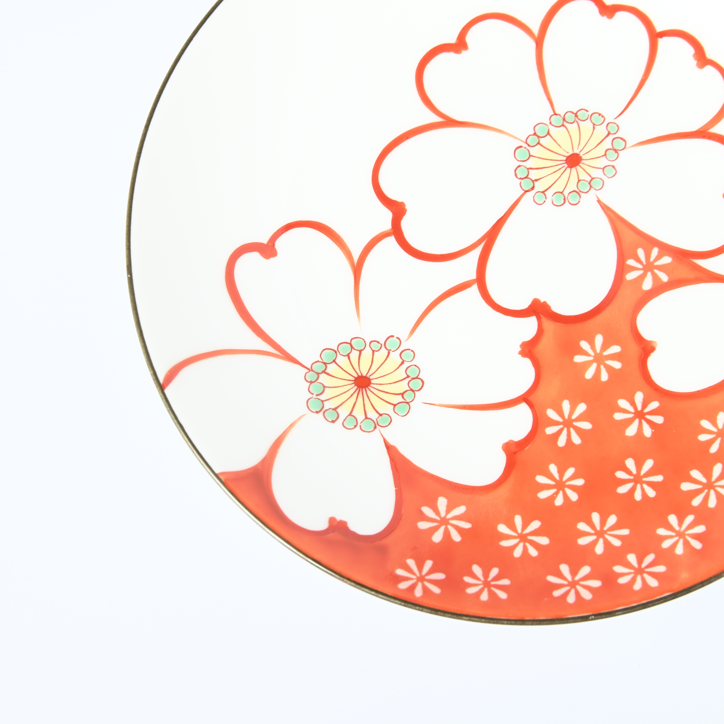 【山茶花】小皿（径13cm）*直営店・オンラインショップ限定商品*2