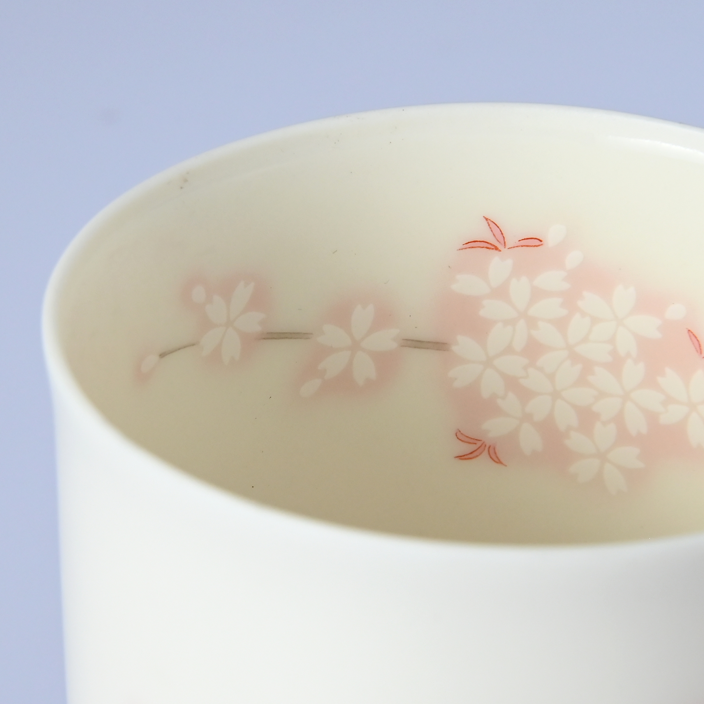 【吉野桜】湯のみ 　箱なし・単品　*有田陶器市特別価格 アウトレット品*2