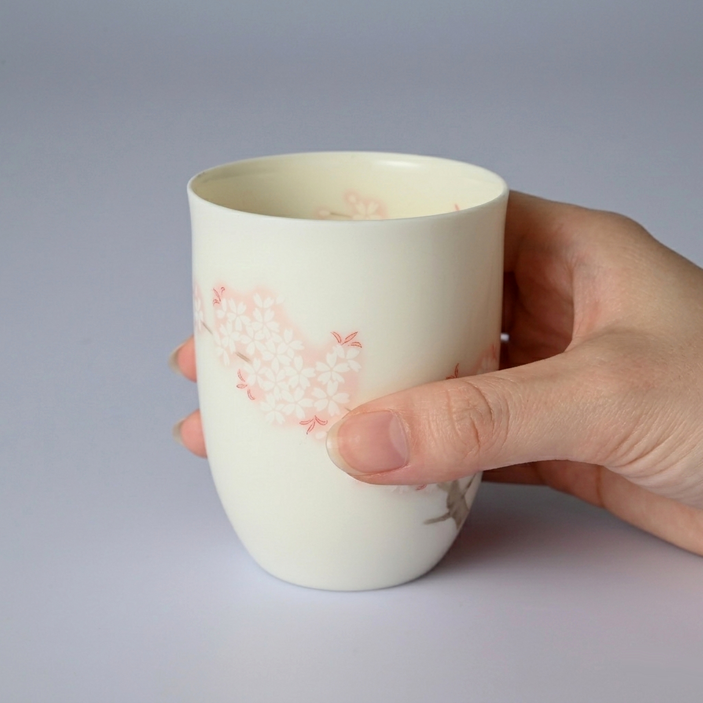 【吉野桜】湯のみ 　箱なし・単品　*有田陶器市特別価格 アウトレット品*4