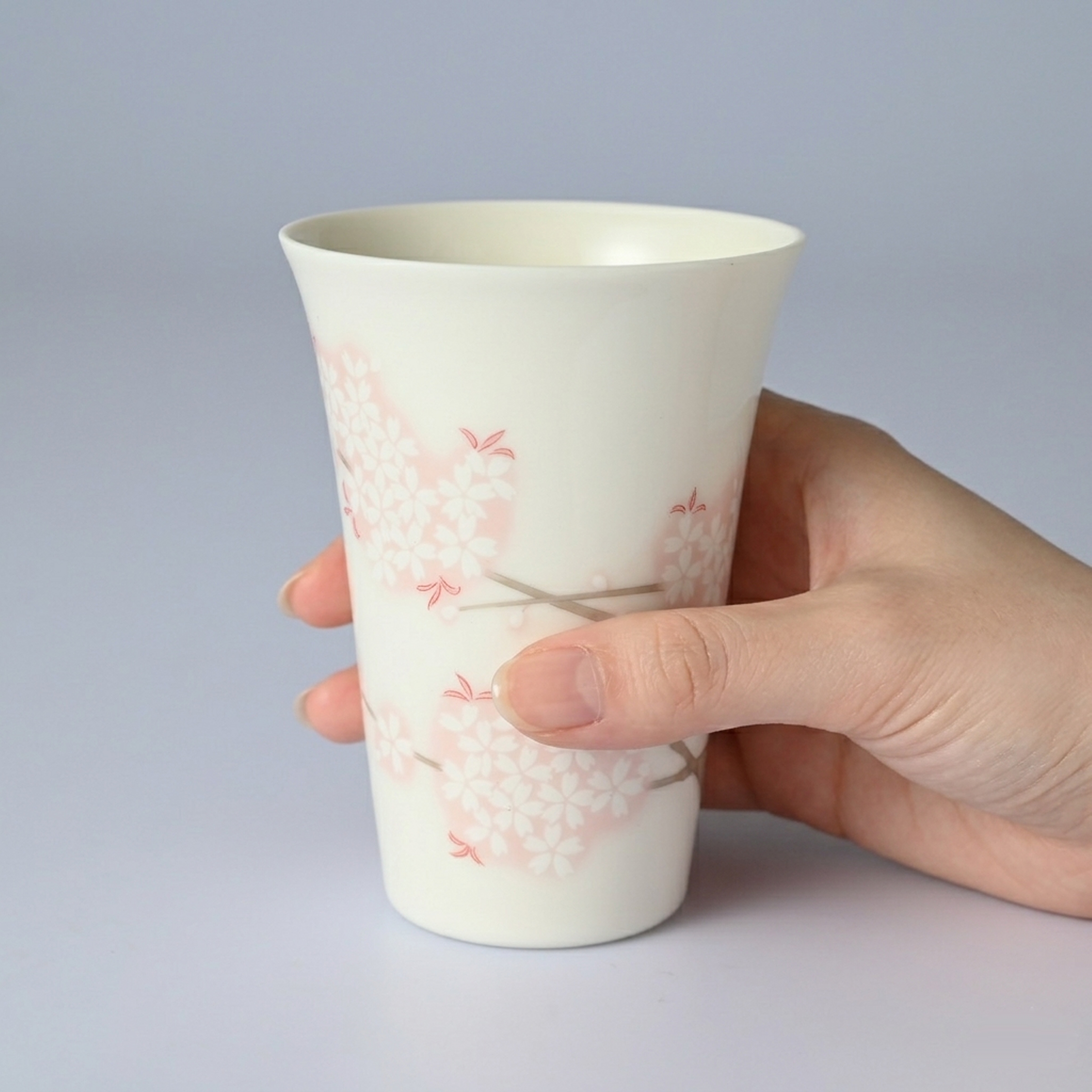 【吉野桜】フリーカップ 　箱なし・単品　*有田陶器市特別価格 アウトレット品*4