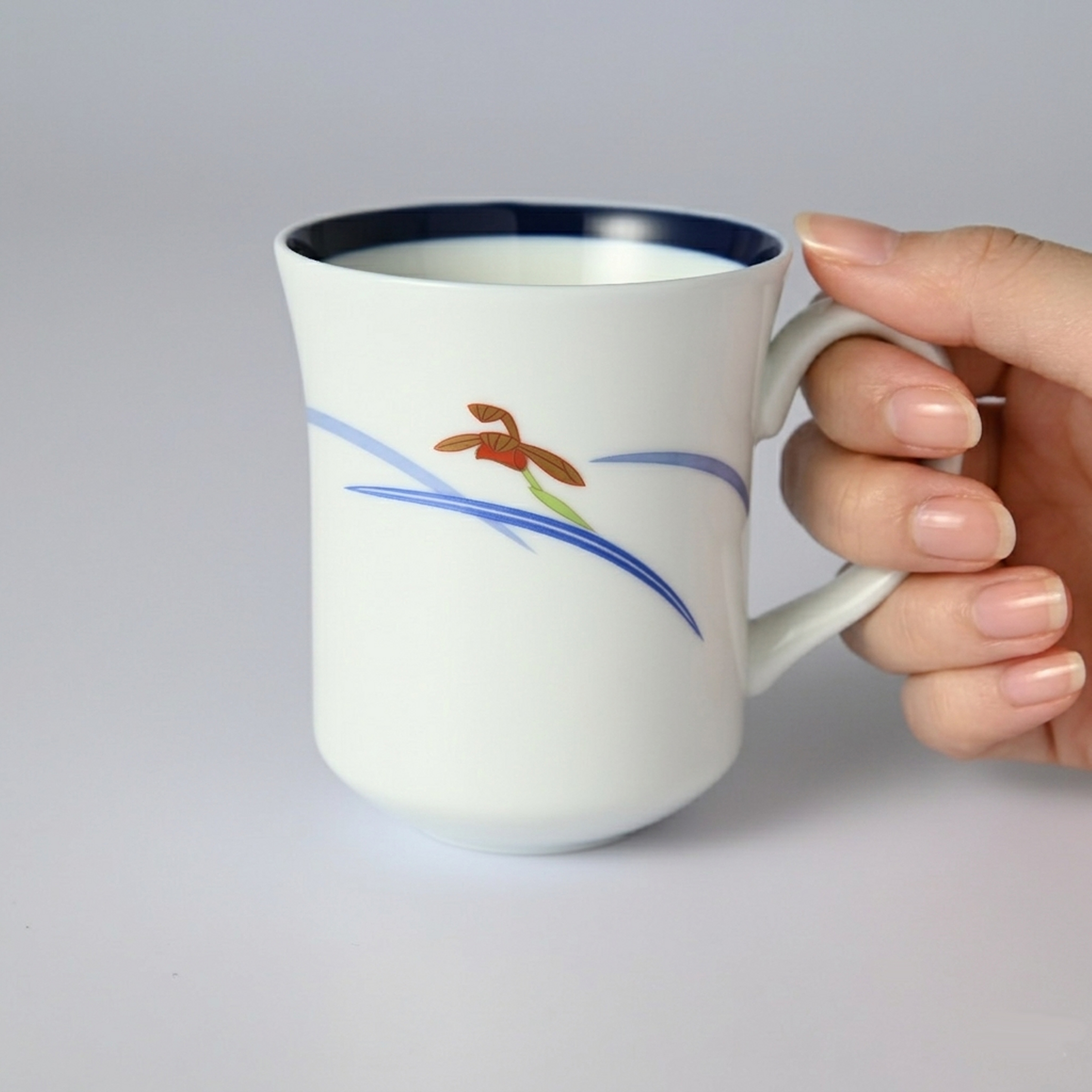 【オーキッドブルーム】マグカップ 　箱なし・単品　*有田陶器市特別価格 アウトレット品*5