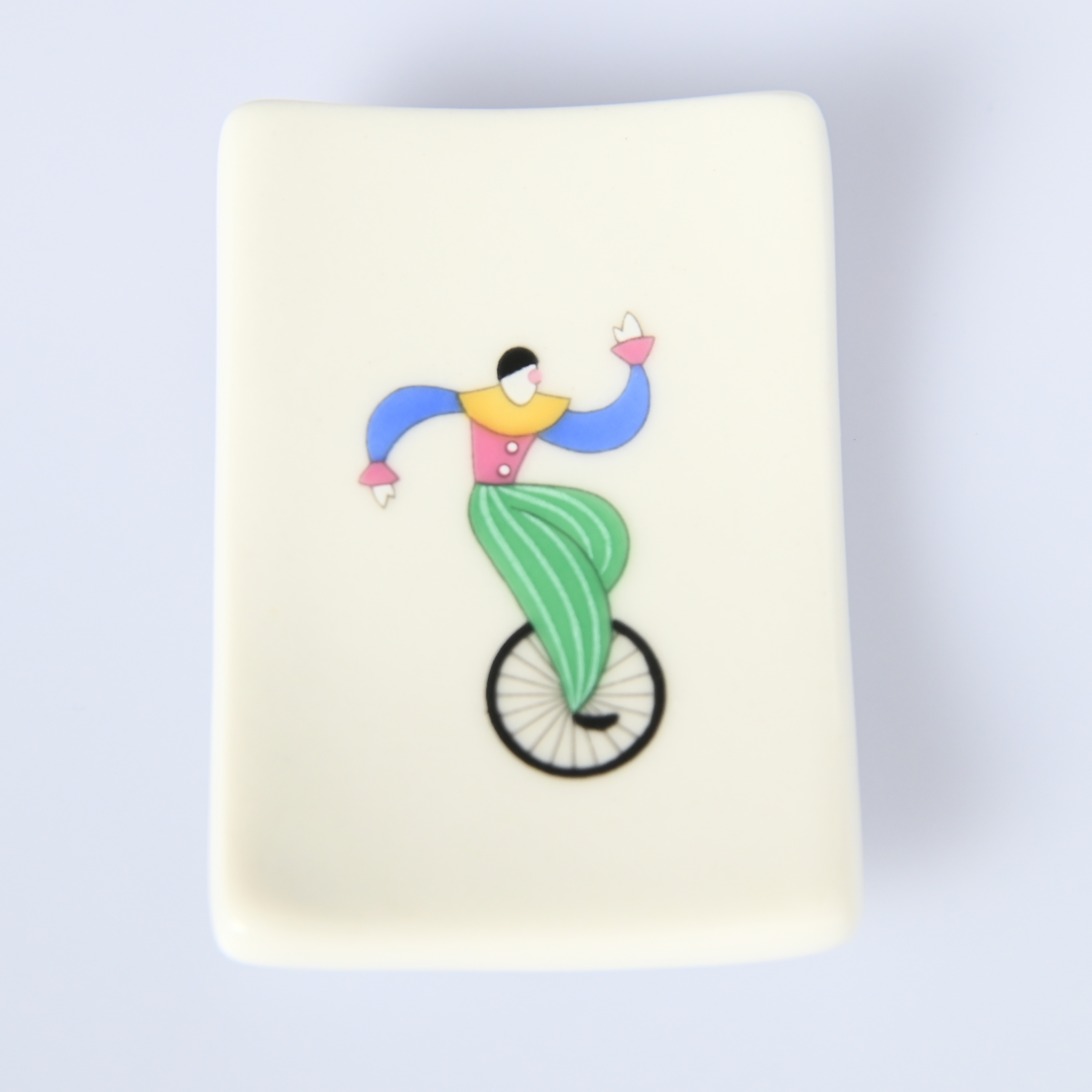 【愉快な仲間・一輪車】箸置き 　箱なし・単品　*有田陶器市特別価格 アウトレット品*