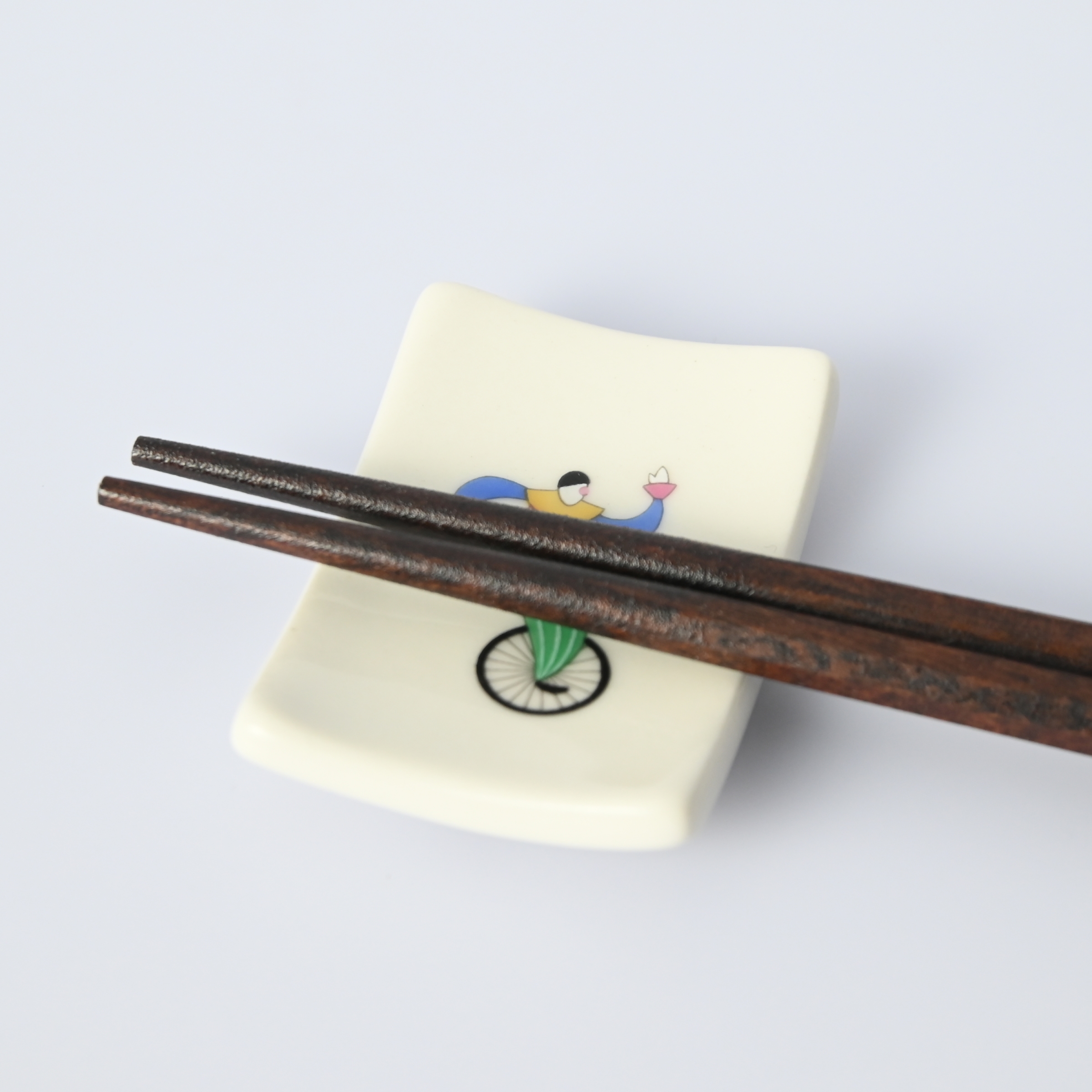 【愉快な仲間・一輪車】箸置き 　箱なし・単品　*有田陶器市特別価格 アウトレット品*2