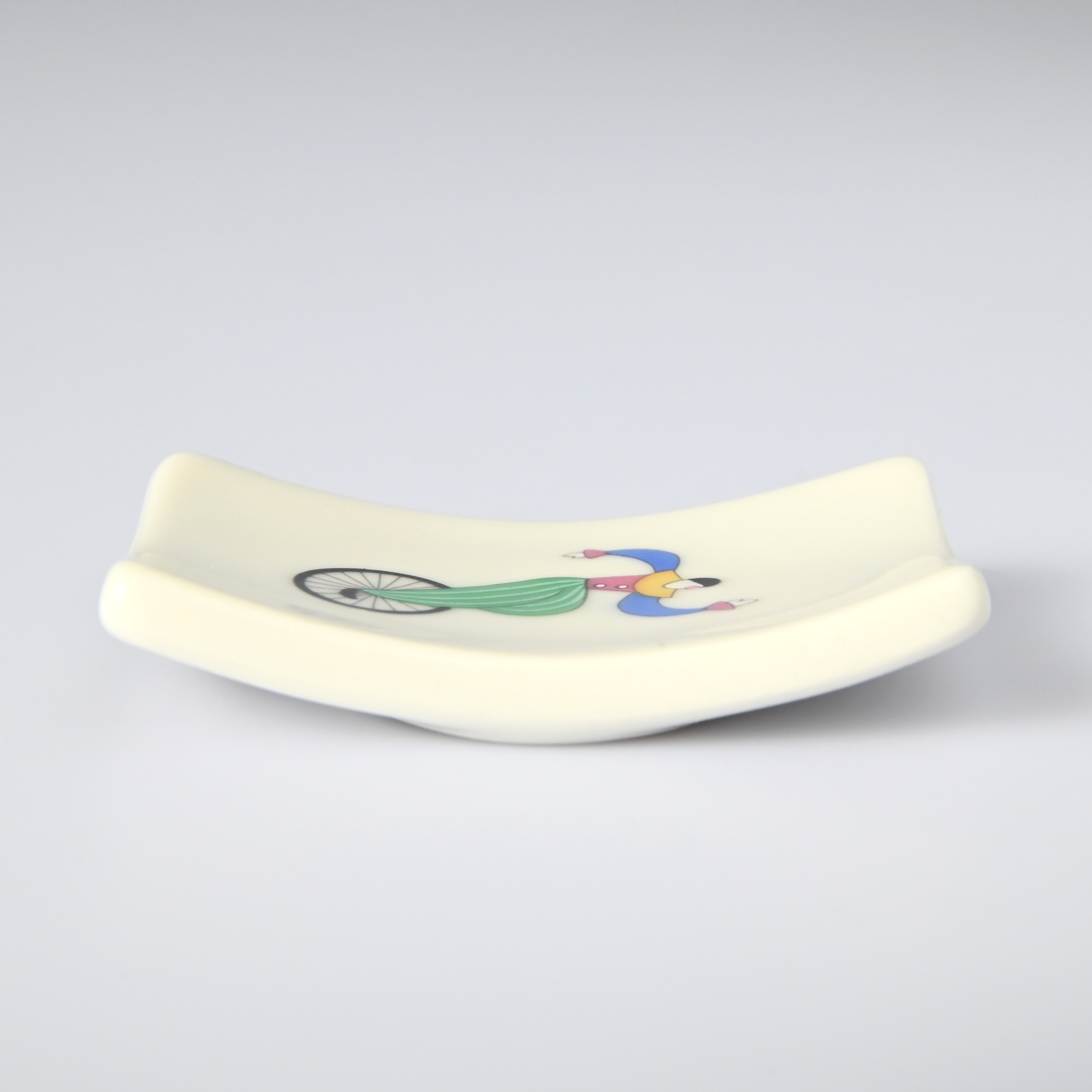 【愉快な仲間・一輪車】箸置き 　箱なし・単品　*有田陶器市特別価格 アウトレット品*3