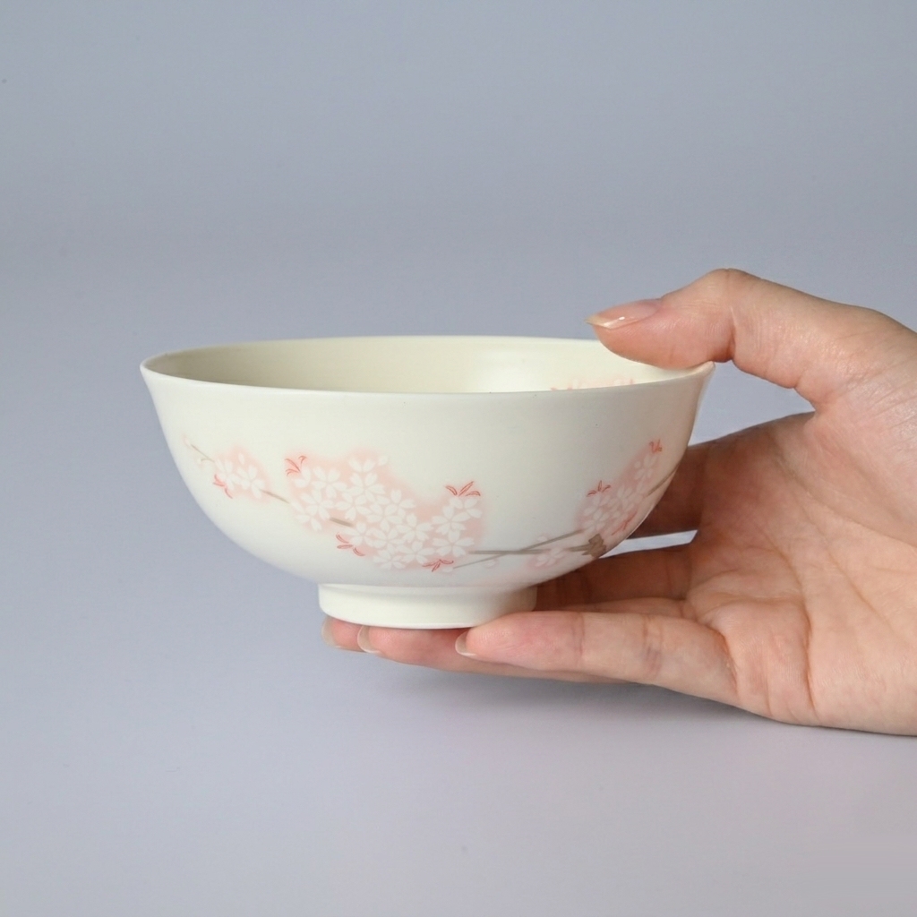 【吉野桜】ご飯茶碗（径11cm）　箱なし・単品　*有田陶器市特別価格 アウトレット品*4