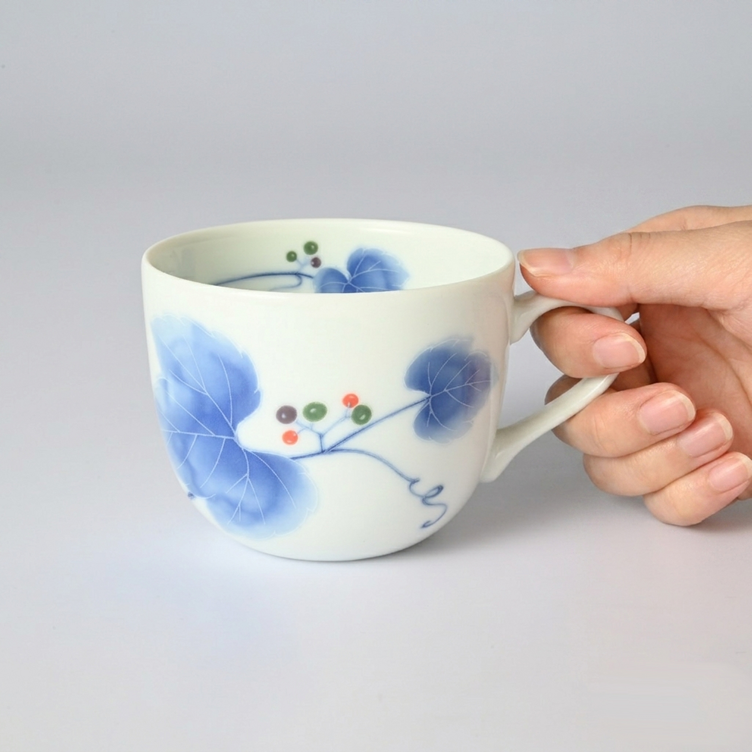 【野ぶどう】マグカップ 　箱なし・単品　*有田陶器市特別価格 アウトレット品*5