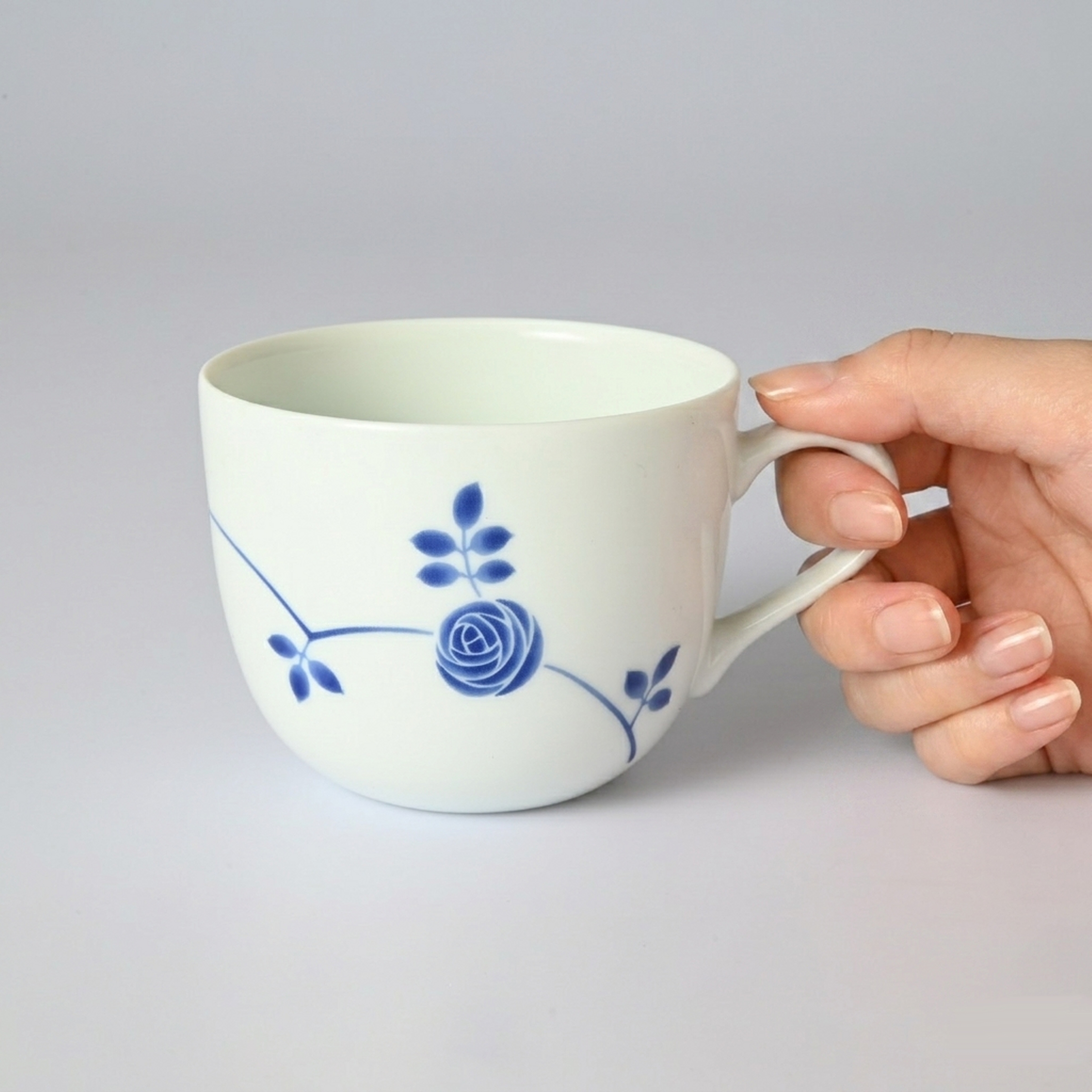 【ブルーローズ】マグカップ 　箱なし・単品　*有田陶器市特別価格 アウトレット品*5