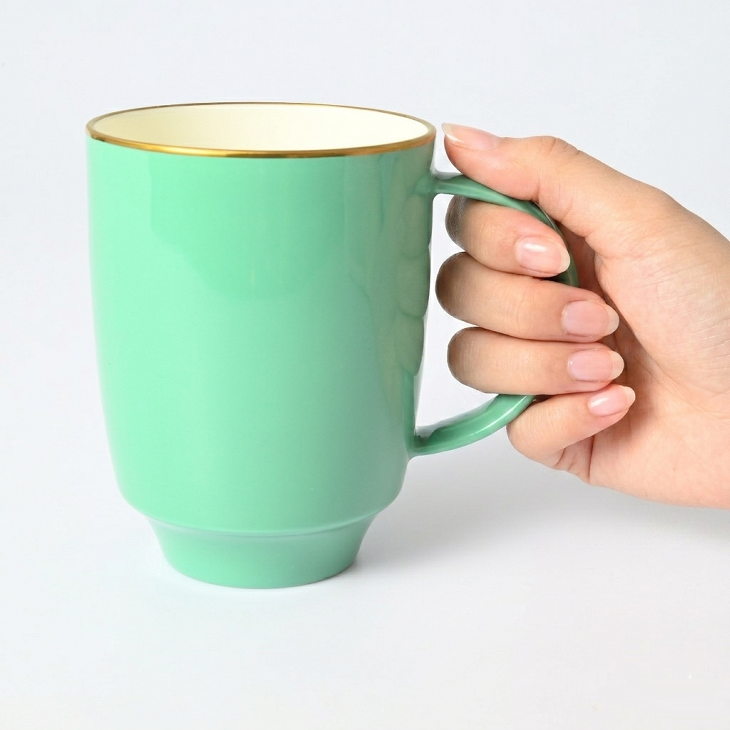 【グリーン】マグカップ 　箱なし・単品　*有田陶器市特別価格 アウトレット品*4