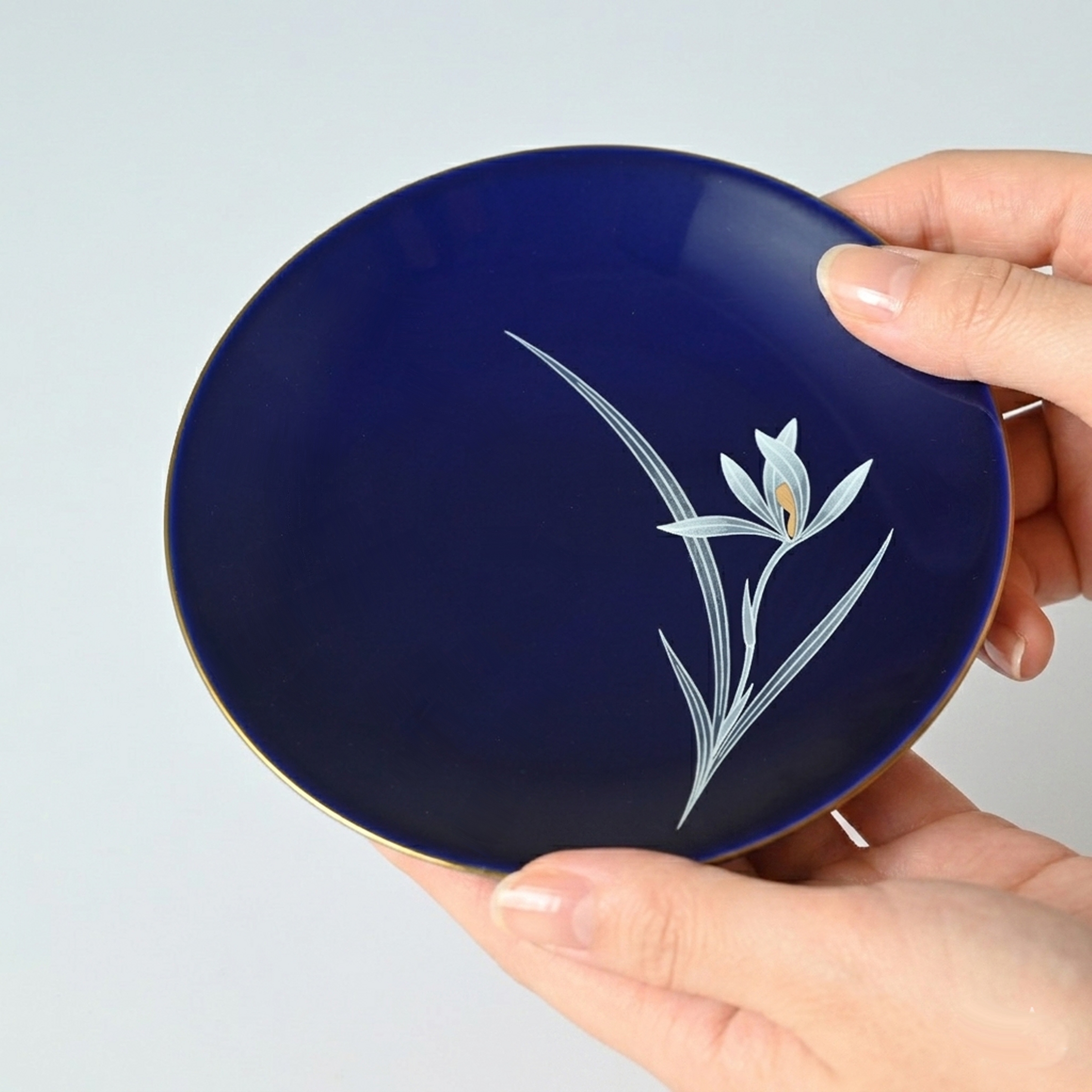 【オーキッドガーデン・白】小皿（13cm ）　箱なし・単品　*有田陶器市特別価格 アウトレット品*3