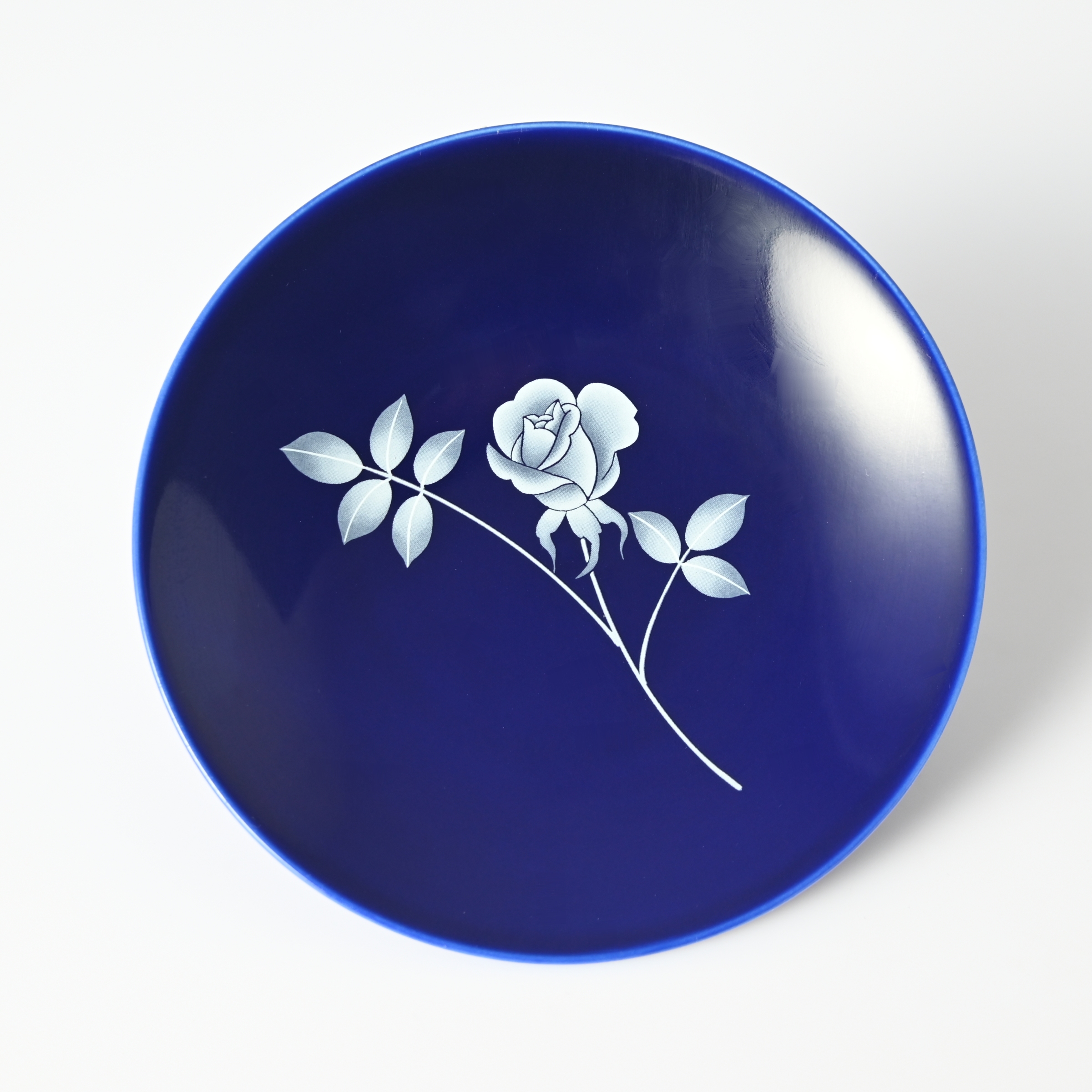 【バラ・白】小皿（13cm ）　箱なし・単品　*有田陶器市特別価格 アウトレット品*