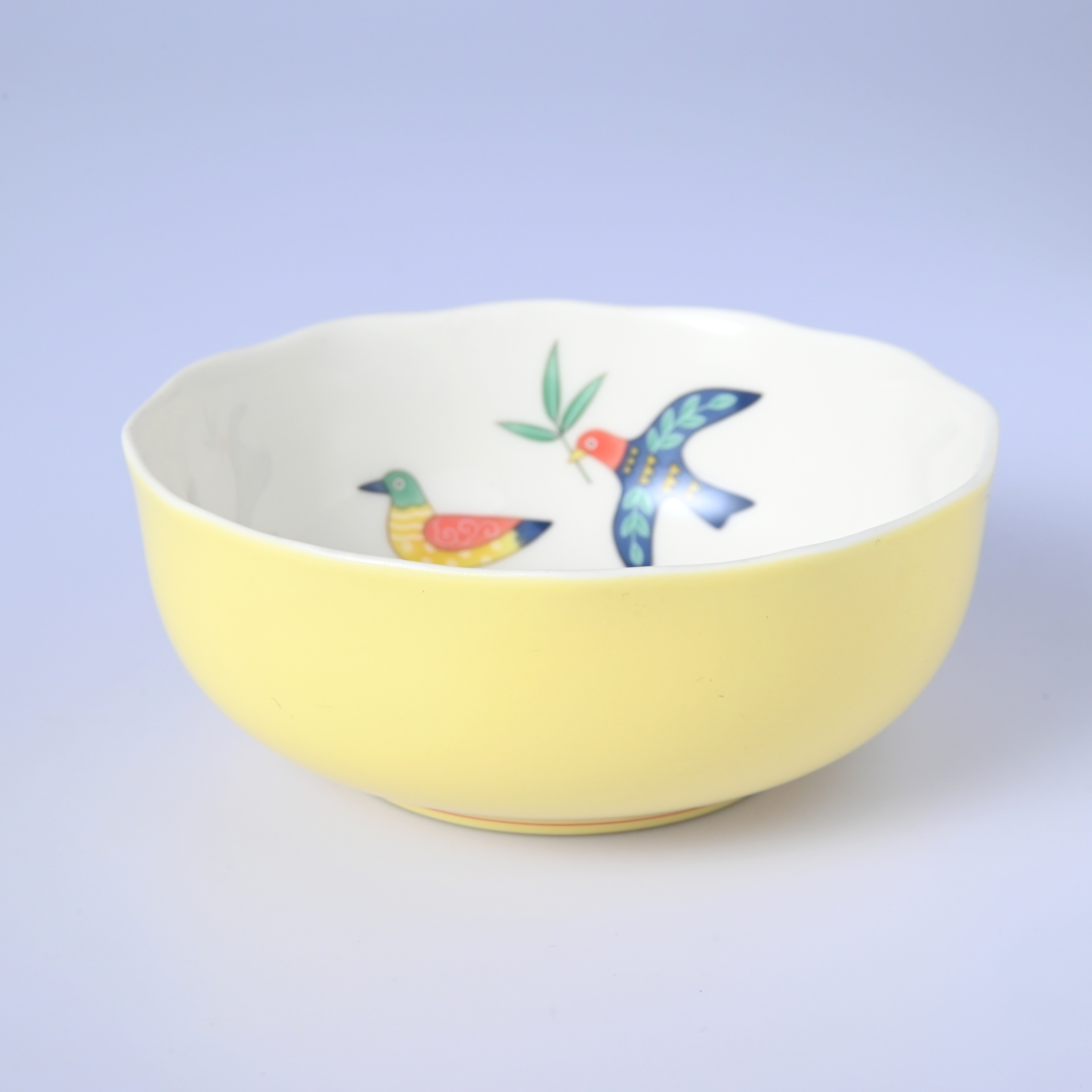 【花小鳥】小鉢（径11.5cm）箱なし・単品　*有田陶器市特別価格 アウトレット品*