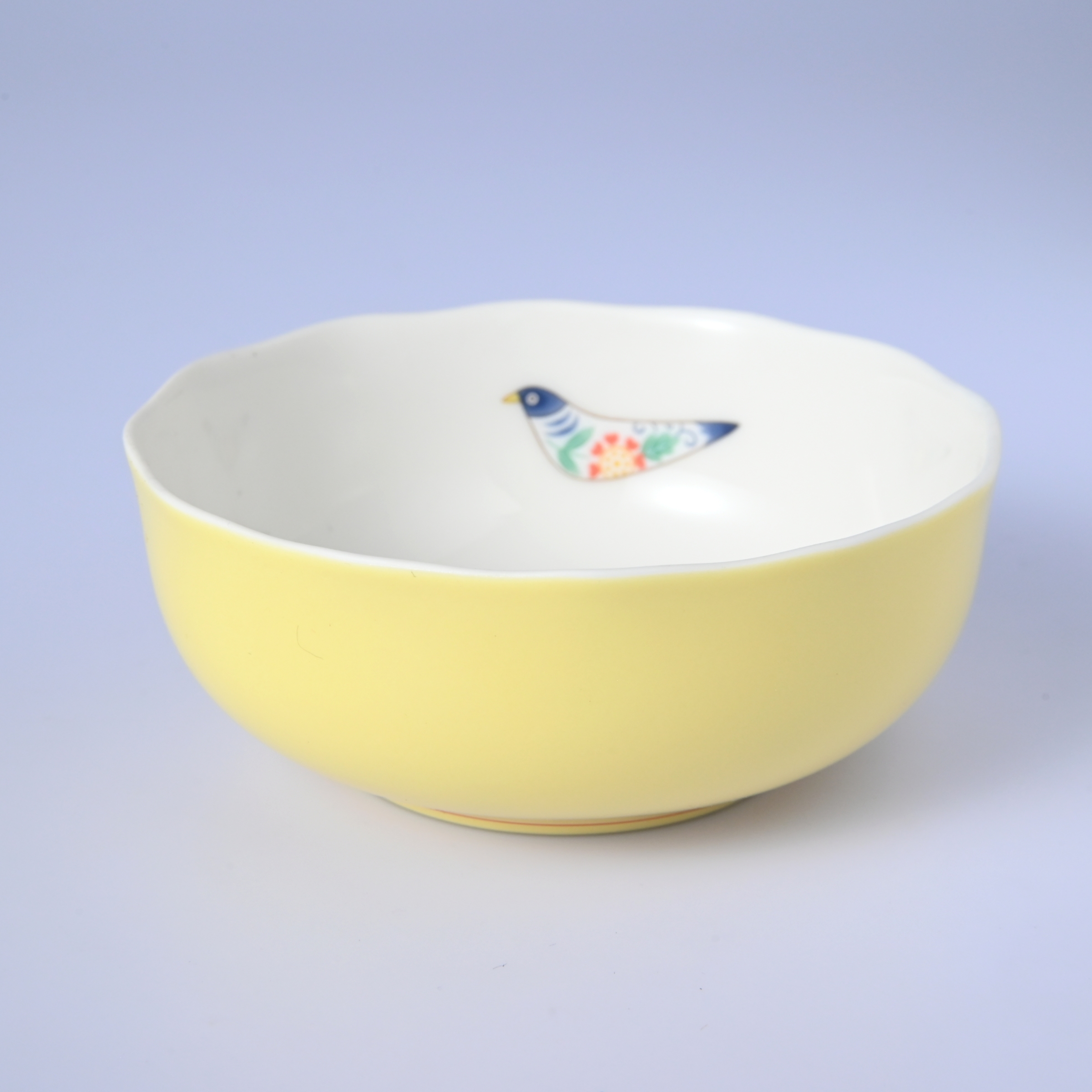 【花小鳥】小鉢（径11.5cm）箱なし・単品　*有田陶器市特別価格 アウトレット品*2