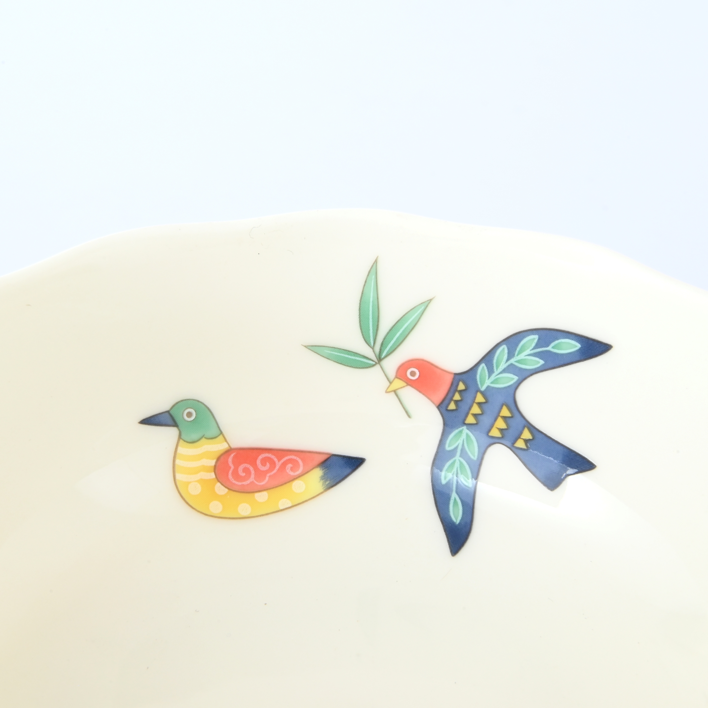 【花小鳥】小鉢（径11.5cm）箱なし・単品　*有田陶器市特別価格 アウトレット品*3