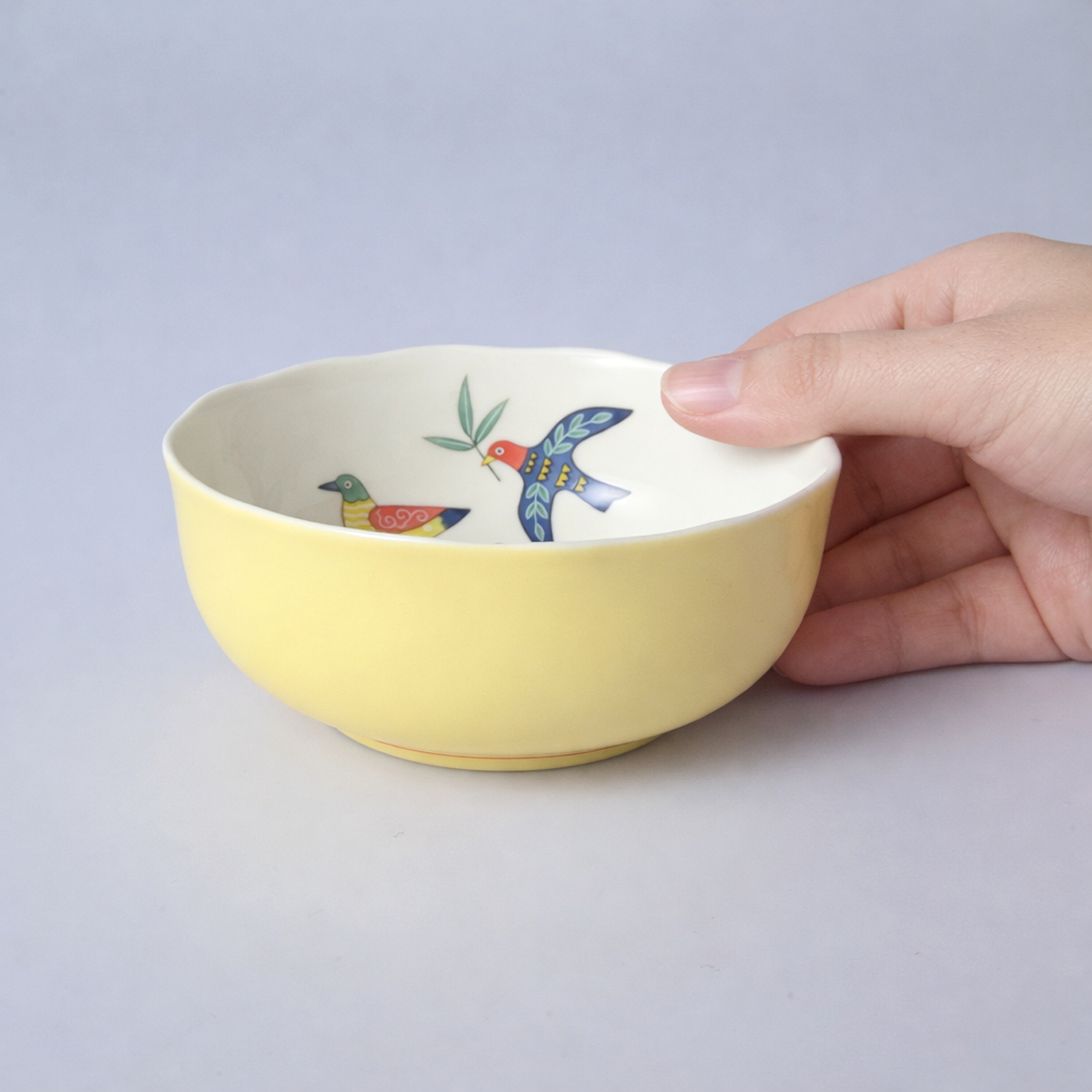 【花小鳥】小鉢（径11.5cm）箱なし・単品　*有田陶器市特別価格 アウトレット品*5