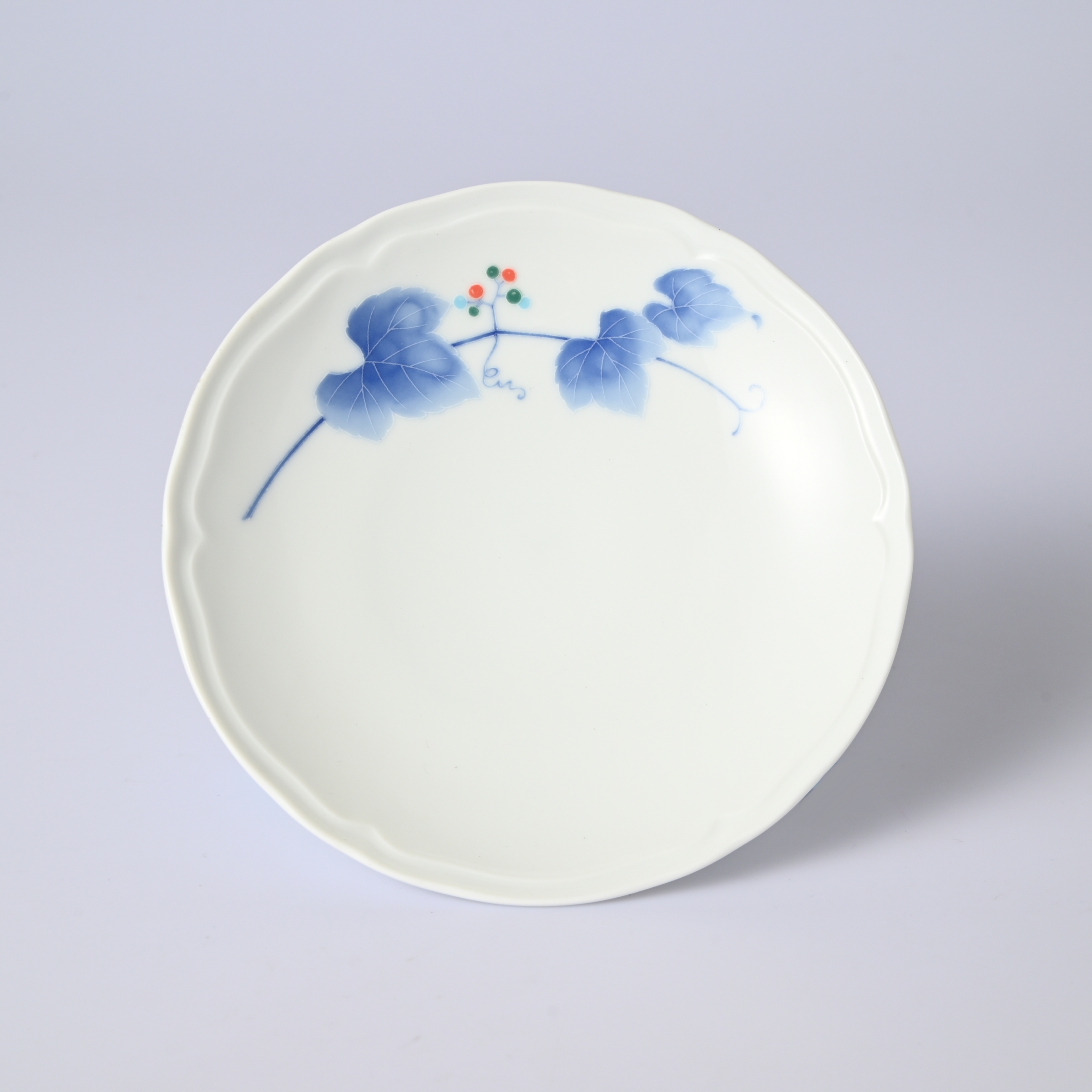 【野ぶどう】16cm中皿プレート　箱なし・単品　*有田陶器市特別価格 アウトレット品*