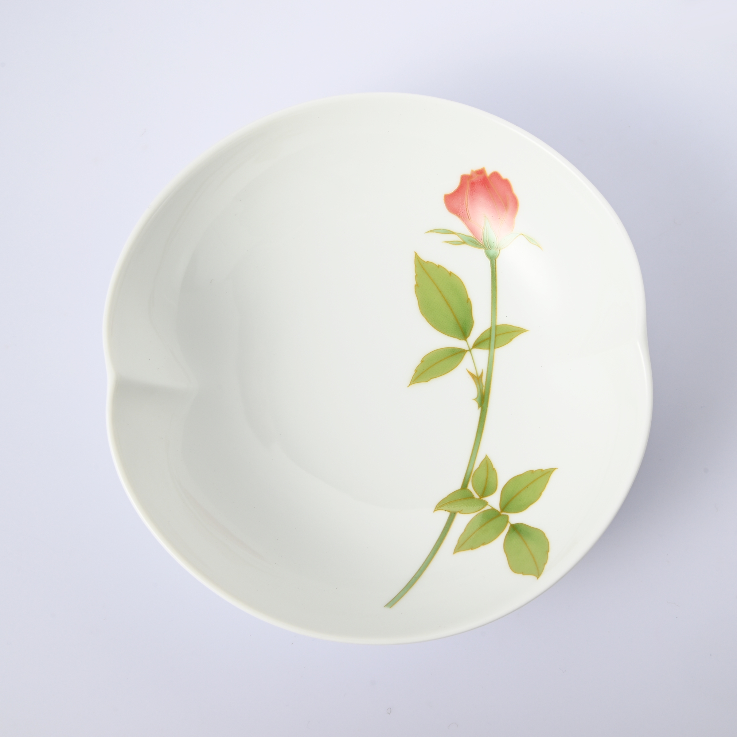 【ノーブルローズ・ピンク】13.5cmボウル（径15cm）箱なし・単品　*有田陶器市特別価格 アウトレット品*