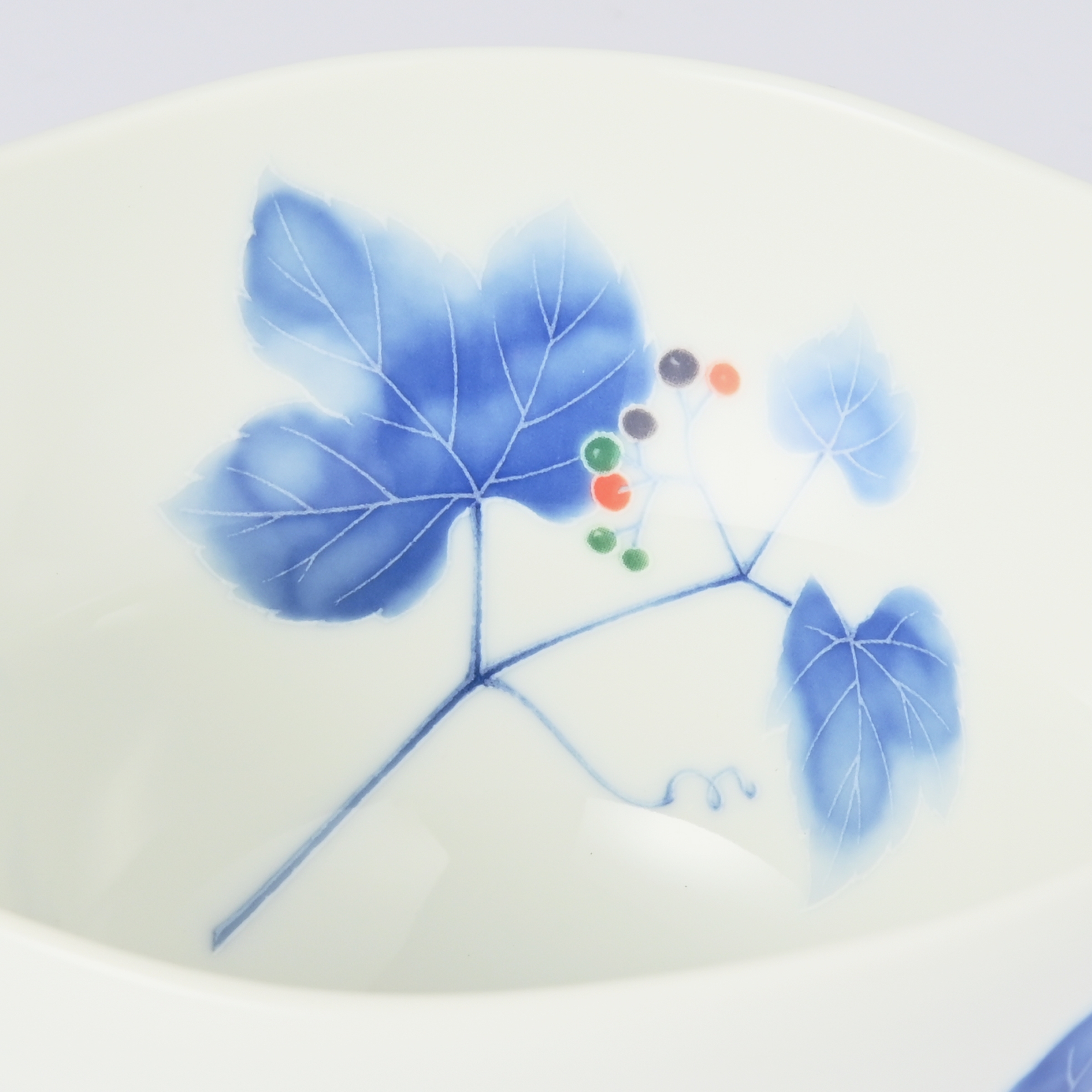 【野ぶどう】どんぶり（径13.5cm）　箱なし・単品　*有田陶器市特別価格 アウトレット品*3