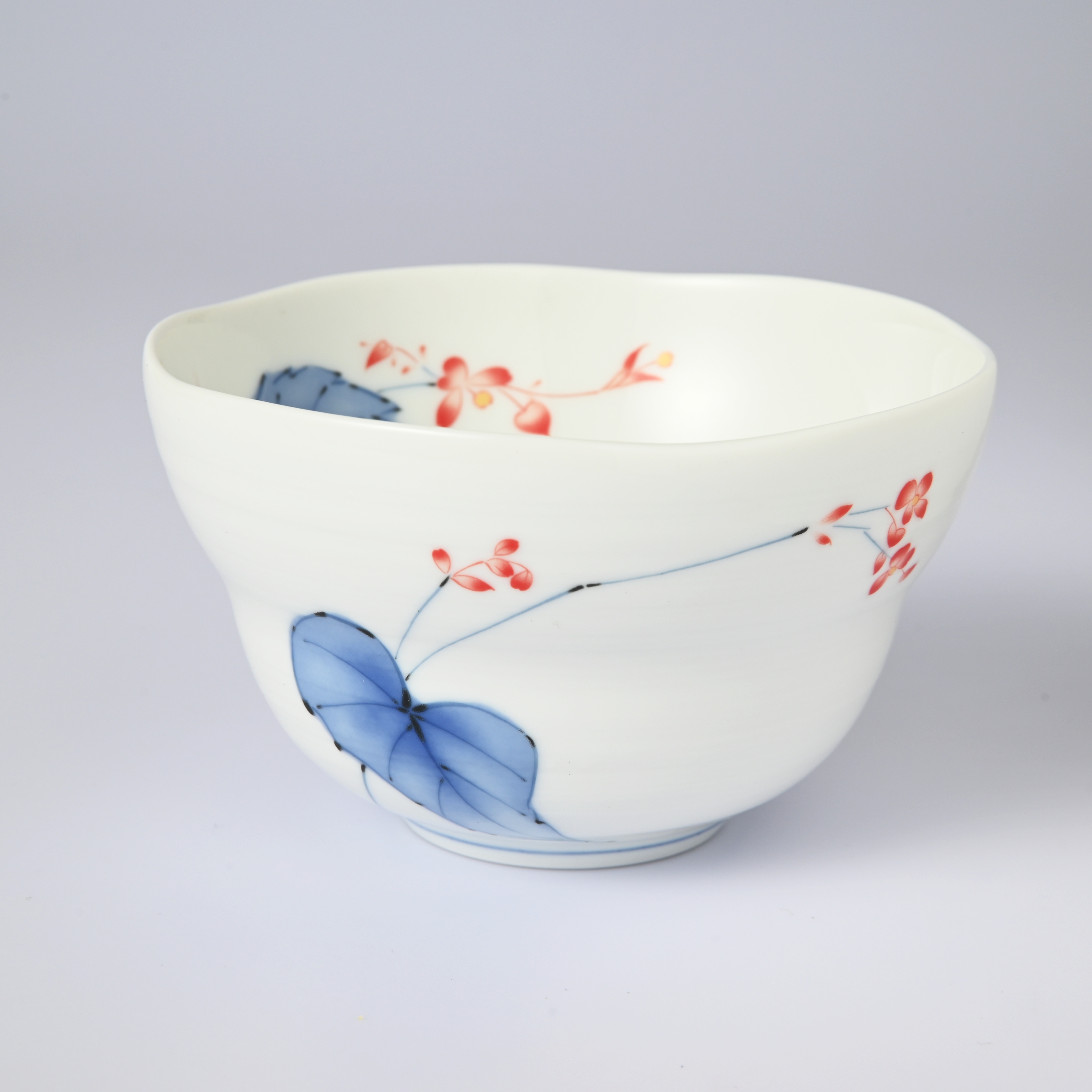 【相思花】どんぶり（径13.5cm）　箱なし・単品　*有田陶器市特別価格 アウトレット品*