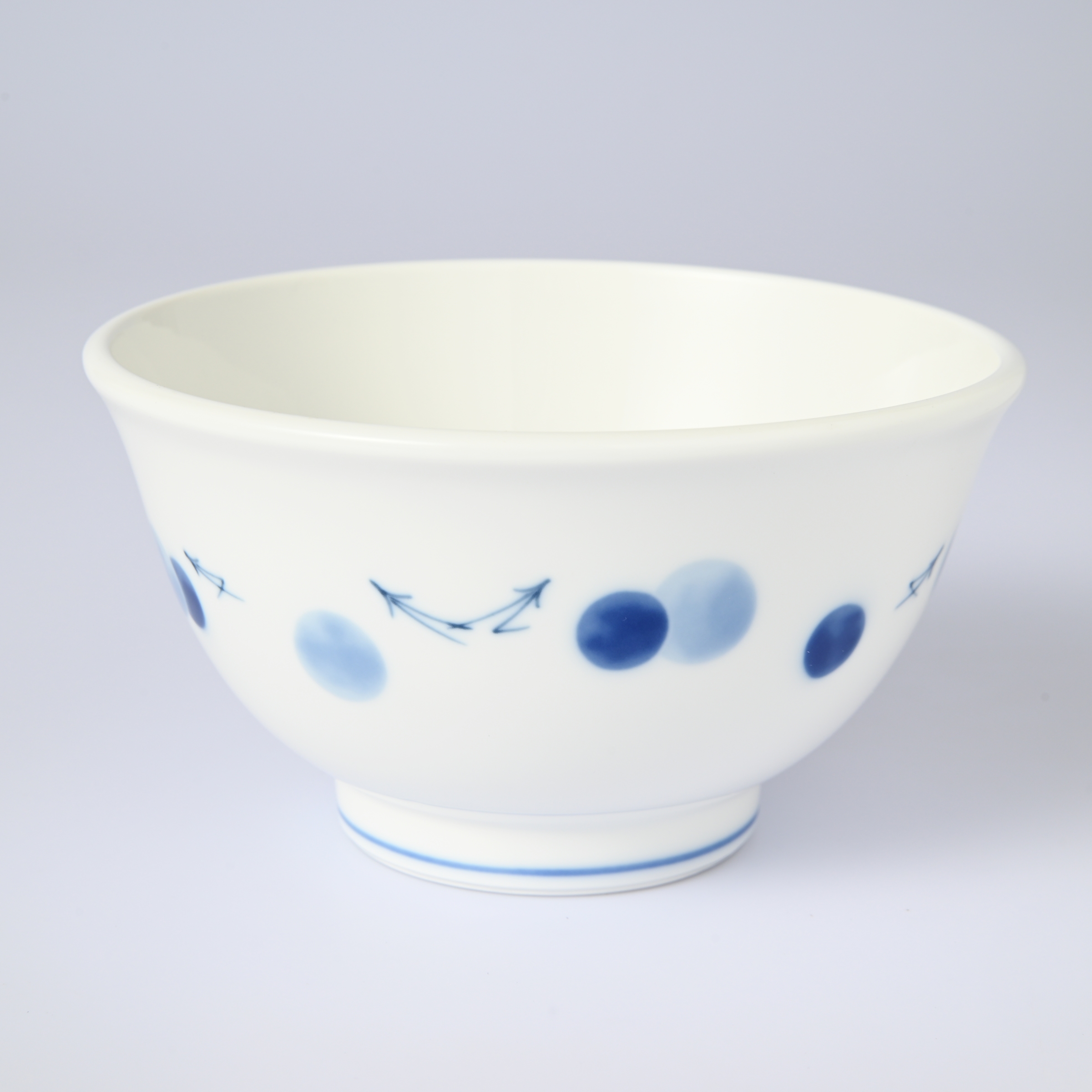 【染付波兎紋】どんぶり（径14.5cm）　箱なし・単品　*有田陶器市特別価格 アウトレット品*1