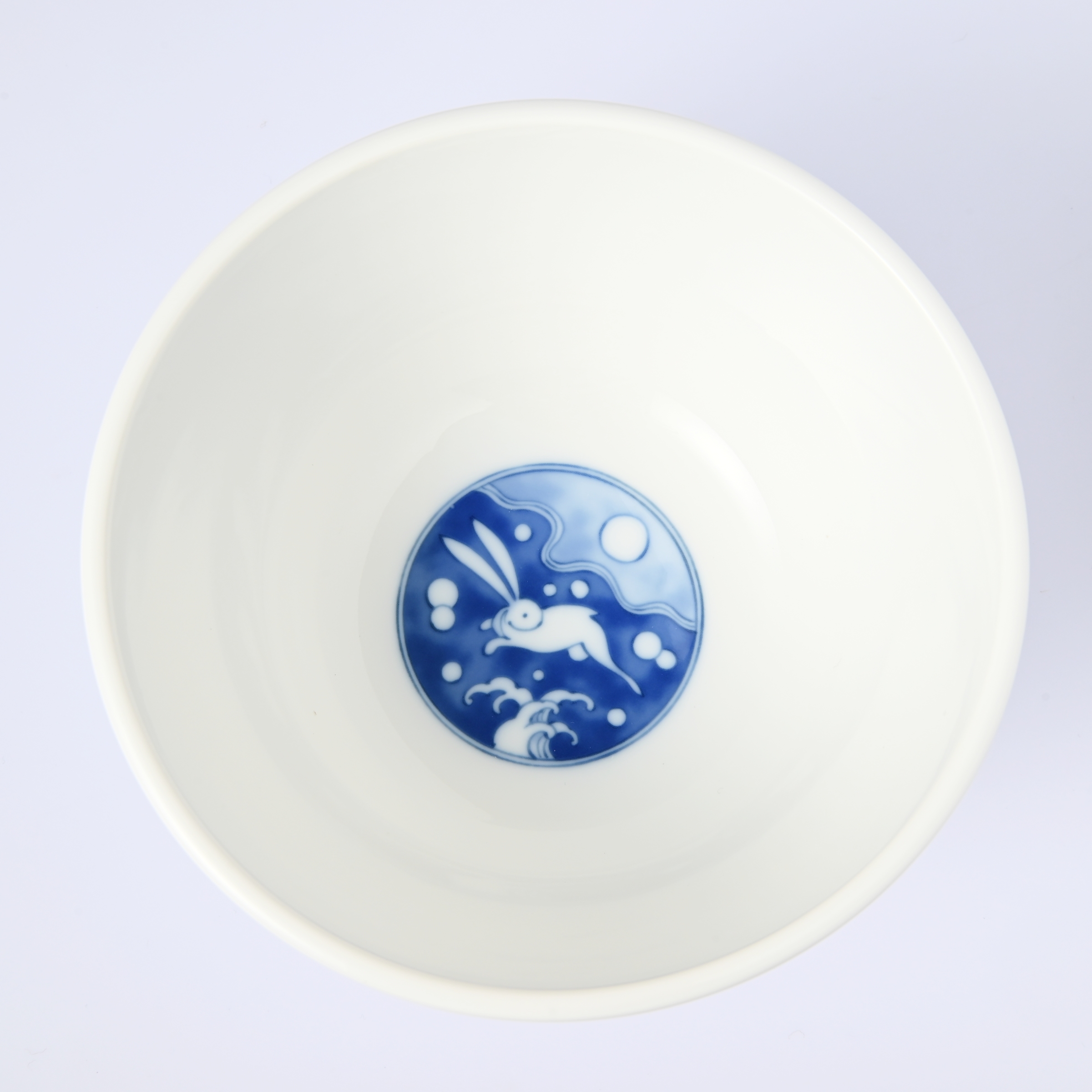 【染付波兎紋】どんぶり（径14.5cm）　箱なし・単品　*有田陶器市特別価格 アウトレット品*3