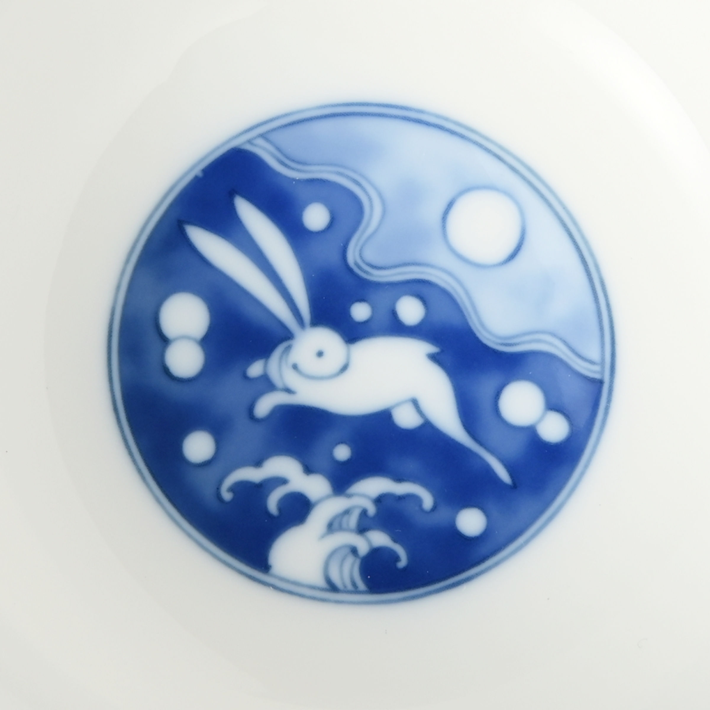 【染付波兎紋】どんぶり（径14.5cm）　箱なし・単品　*有田陶器市特別価格 アウトレット品*4