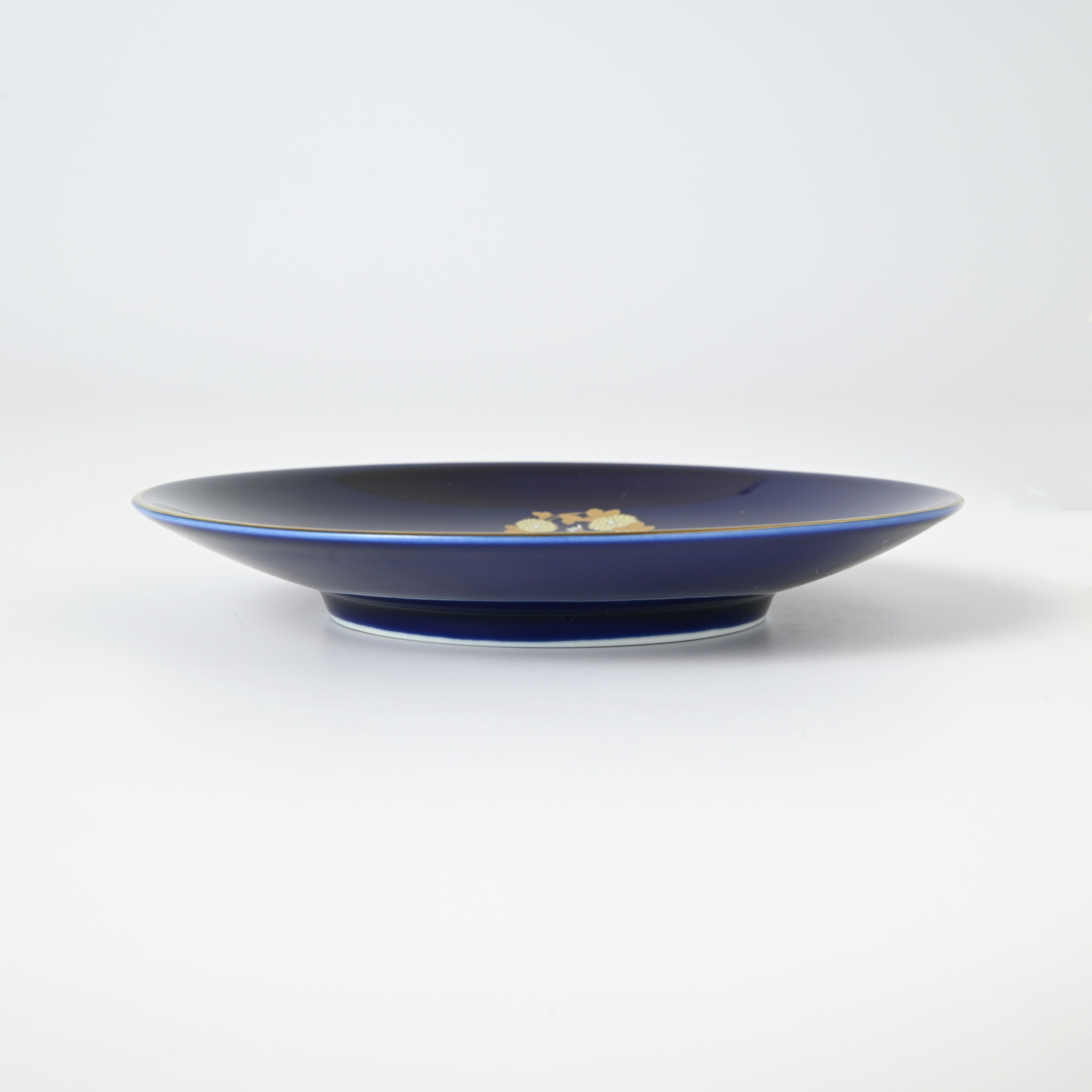 【ルリ金彩花丸紋】小皿（13cm ）　箱なし・単品　*有田陶器市特別価格 アウトレット品*2