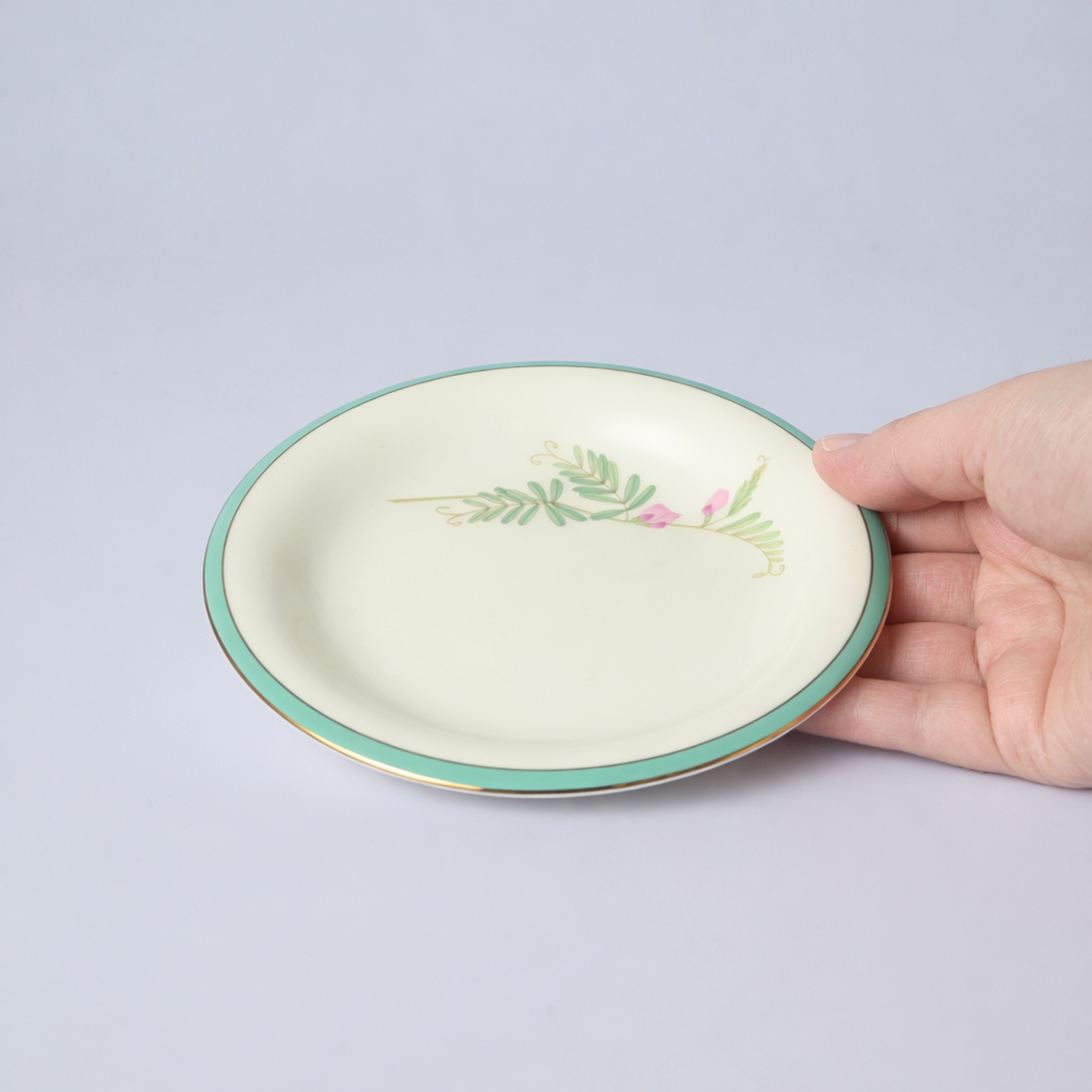 【みちくさ・カラスノエンドウ】14.5cm中皿プレート　箱なし・単品　*有田陶器市特別価格 アウトレット品*4