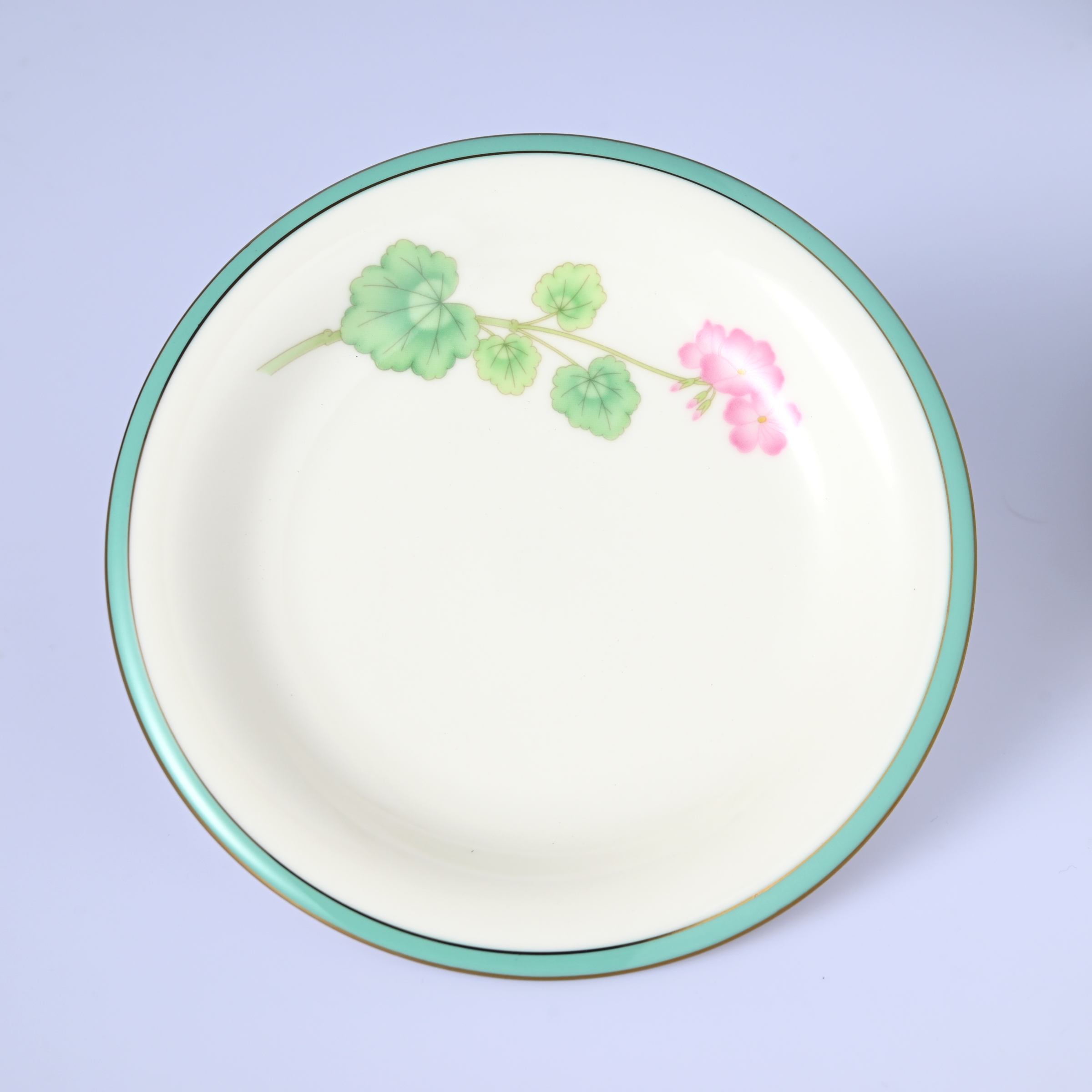 【みちくさ・ゼラニューム】14.5cm中皿プレート　箱なし・単品　*有田陶器市特別価格 アウトレット品*